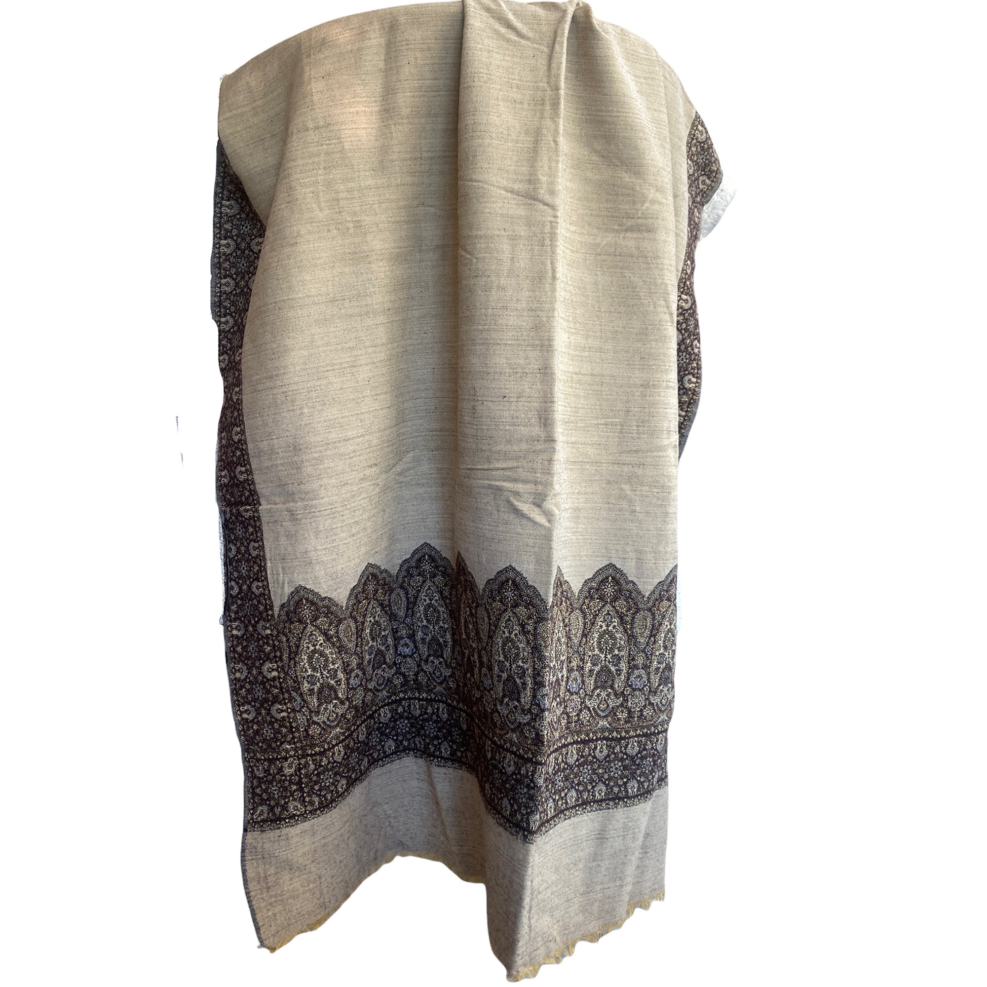 Vintage Wool Shawl-503 - Vintage India NYC