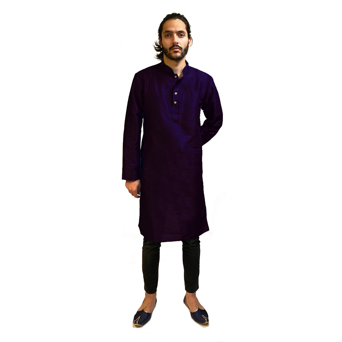 DK Formal Plain Kurtas-5 colors Men Kurta - Vintage India NYC