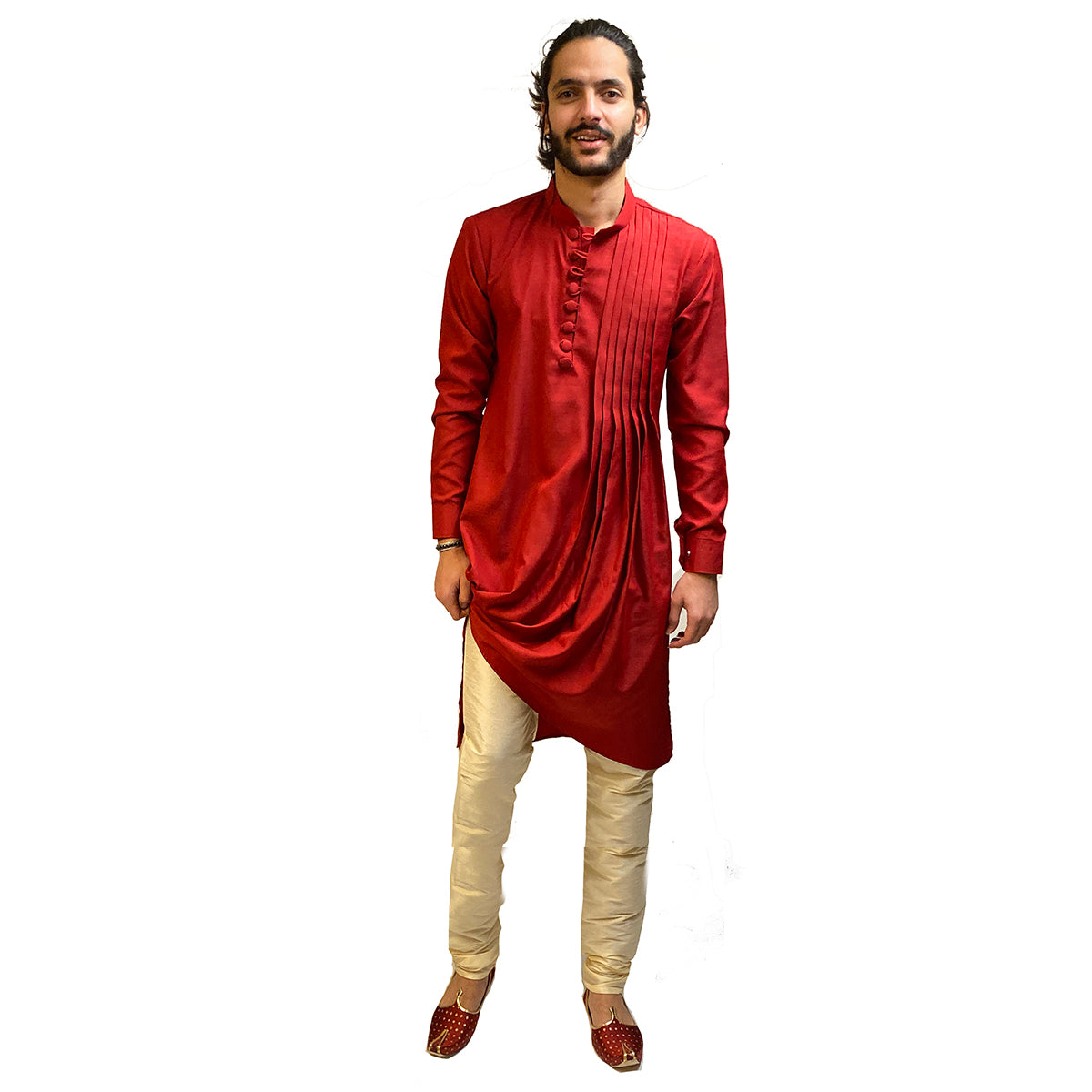 YD Asymmetric Kurta-3 Colors - Vintage India NYC