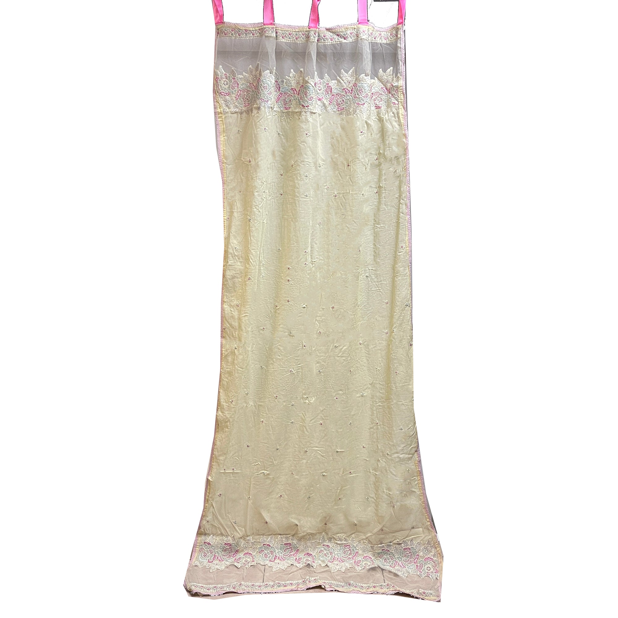 Single Curtains - Cream - 5 Styles - Vintage India NYC