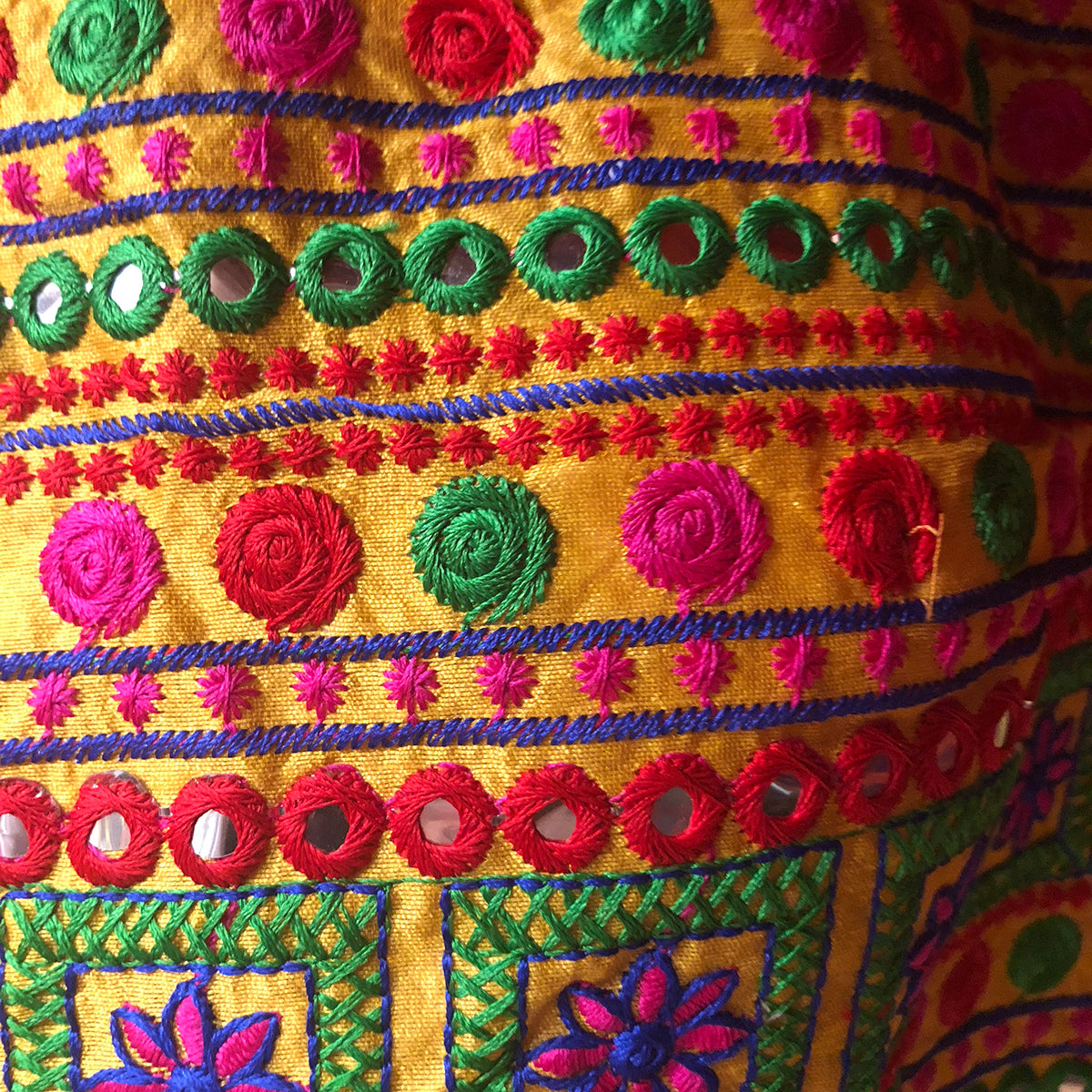 IE Mirrorwork Choli Blouse 2 - Vintage India NYC