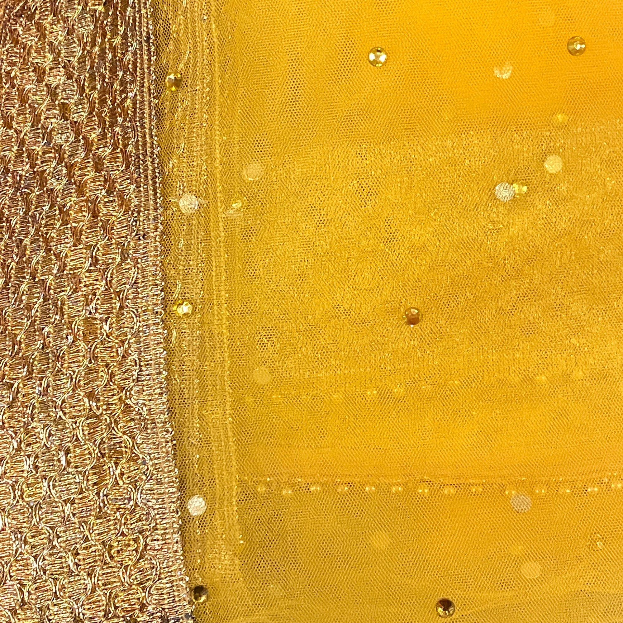 DT Stonework Dupatta - Vintage India NYC