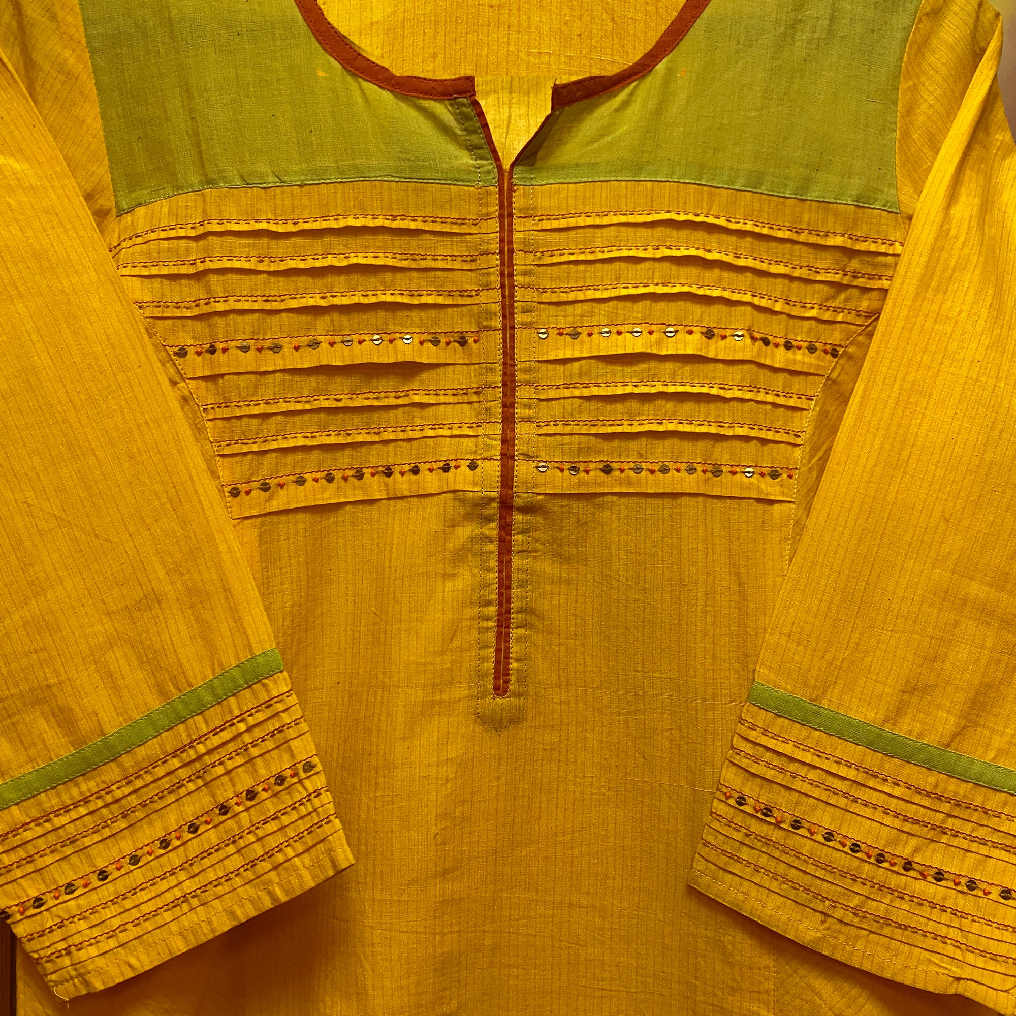 Fab India Yellow Kurti - Vintage India NYC