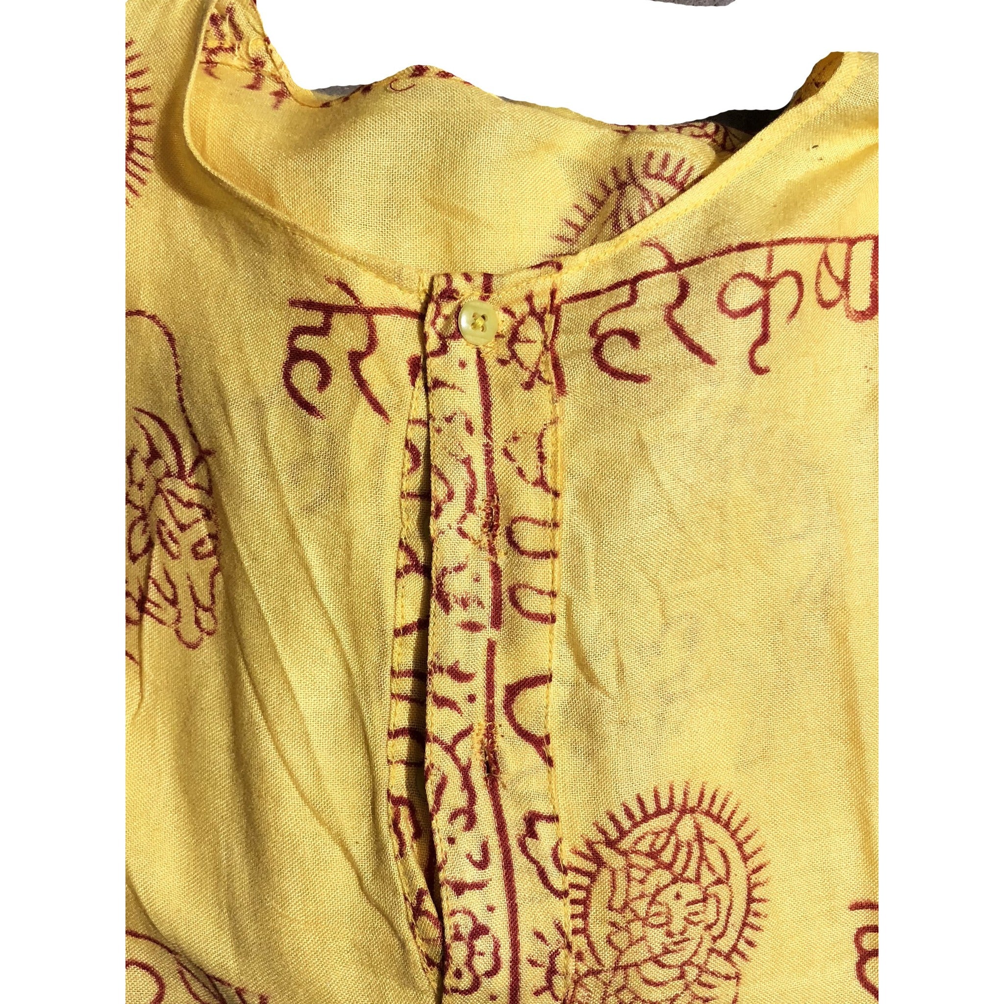 Om print shirt - Vintage India NYC