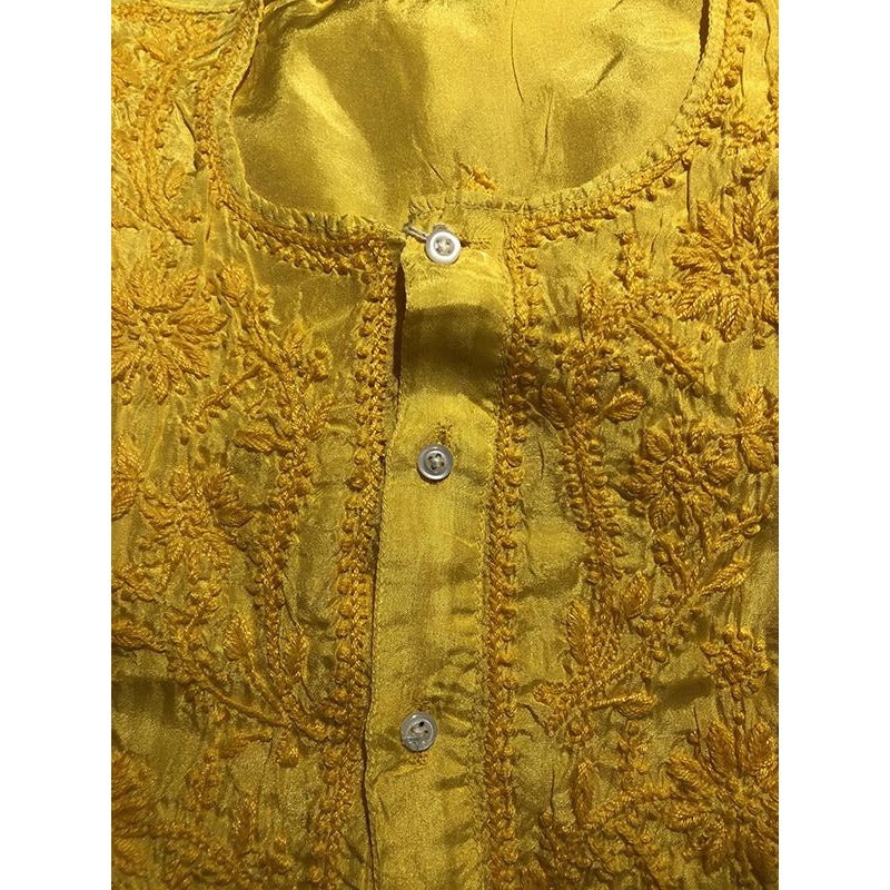 OS Silk Kurta Mid length-5 Colors - Vintage India NYC