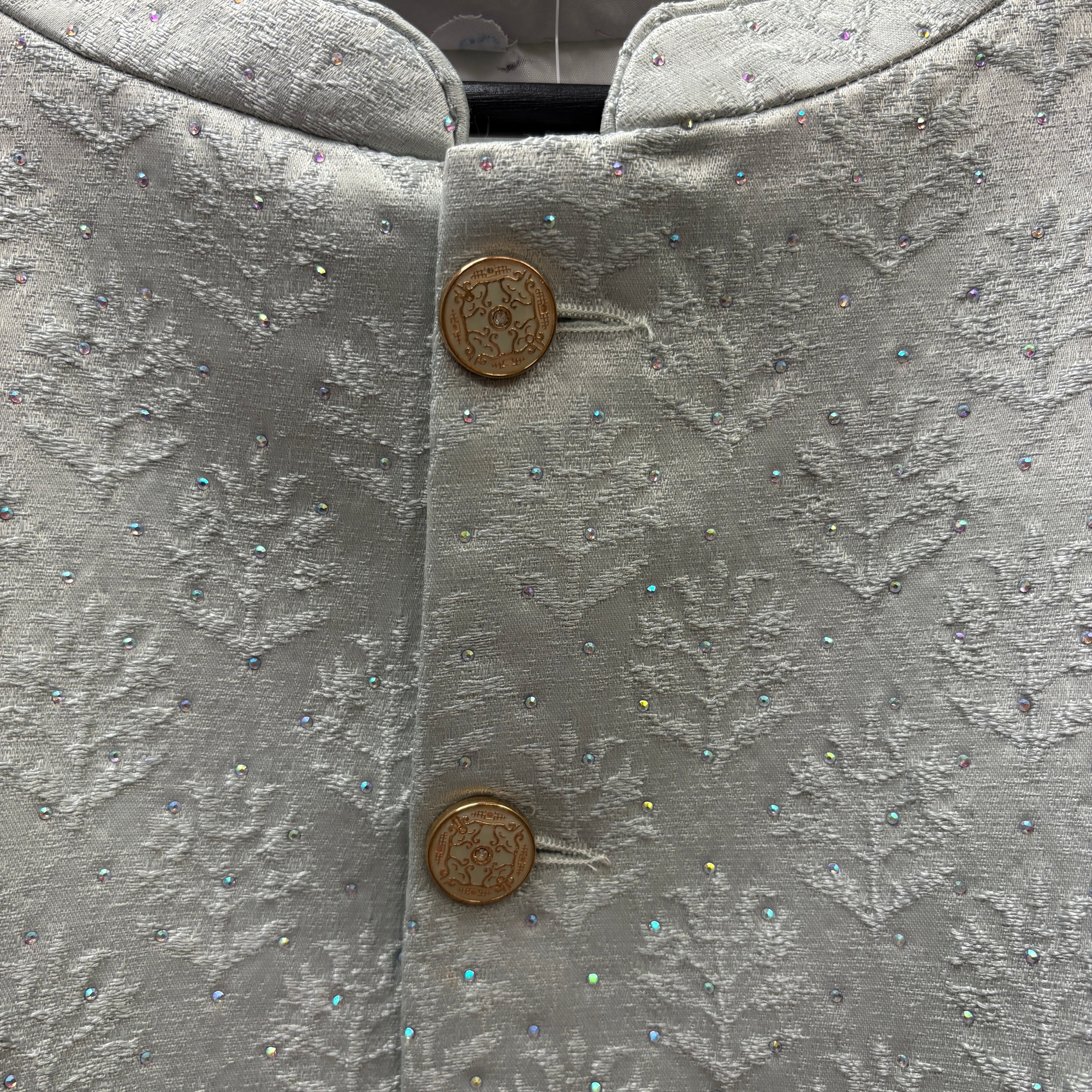 Big & Tall Cedar Motif Mint Vest