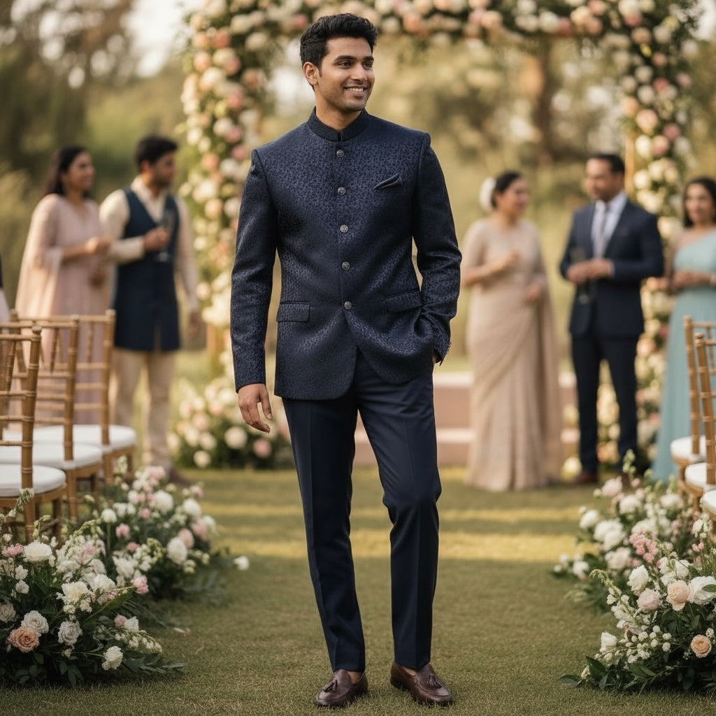 Floral Vine Jacquard Jodhpuri