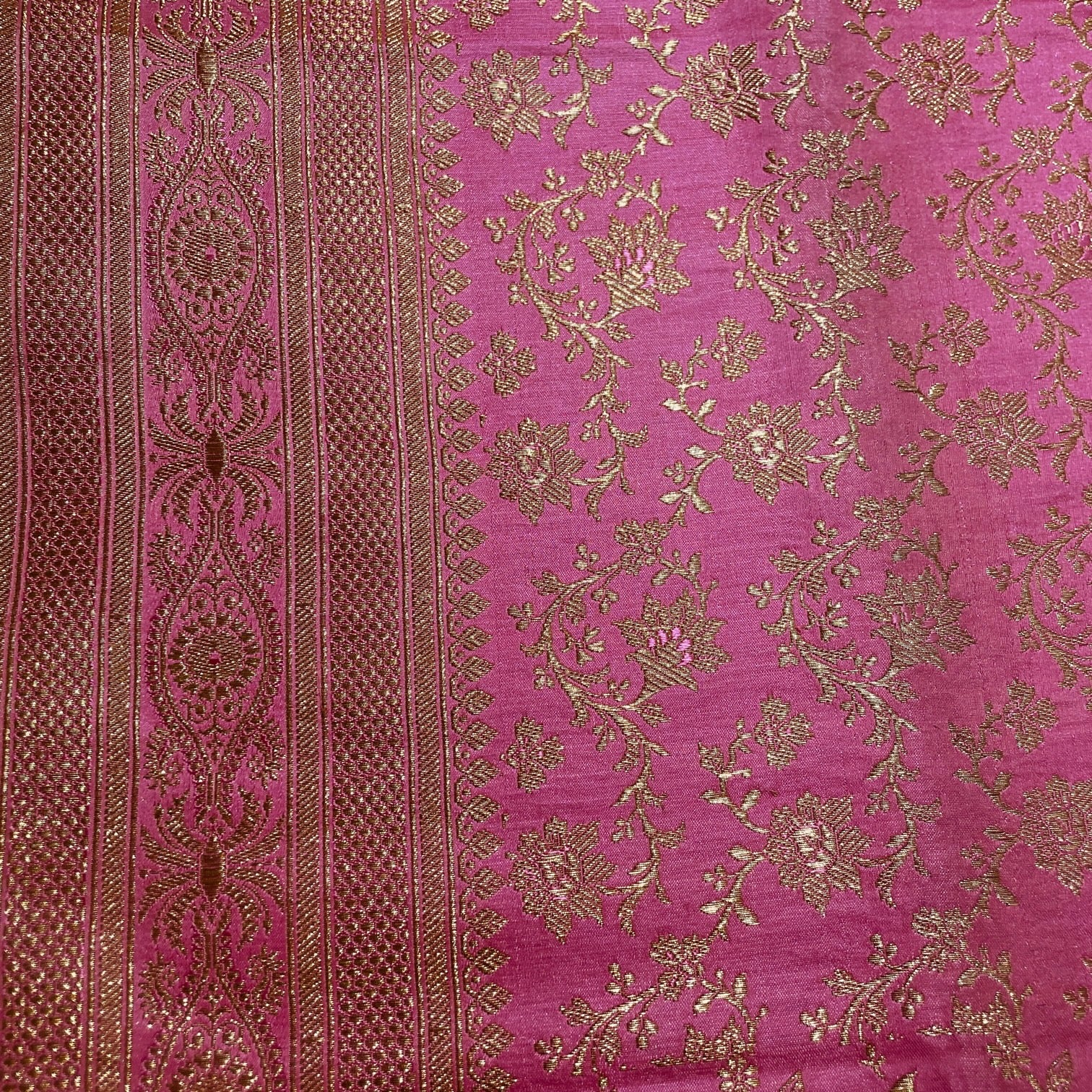 Vintage Banarasi Saree w Blouse Piece-813 - Vintage India NYC