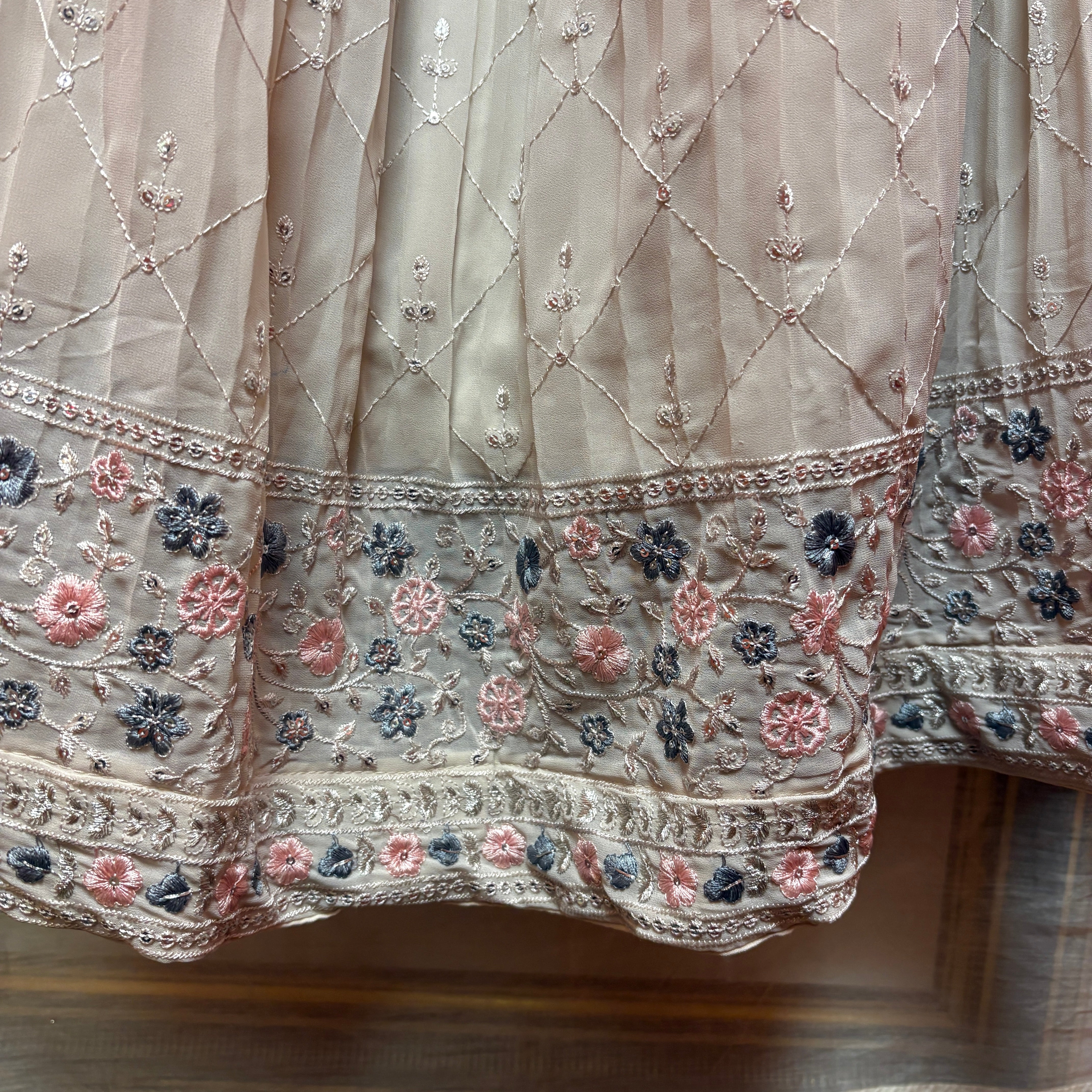 Vanilla Cream Lehenga Set - Vintage India NYC