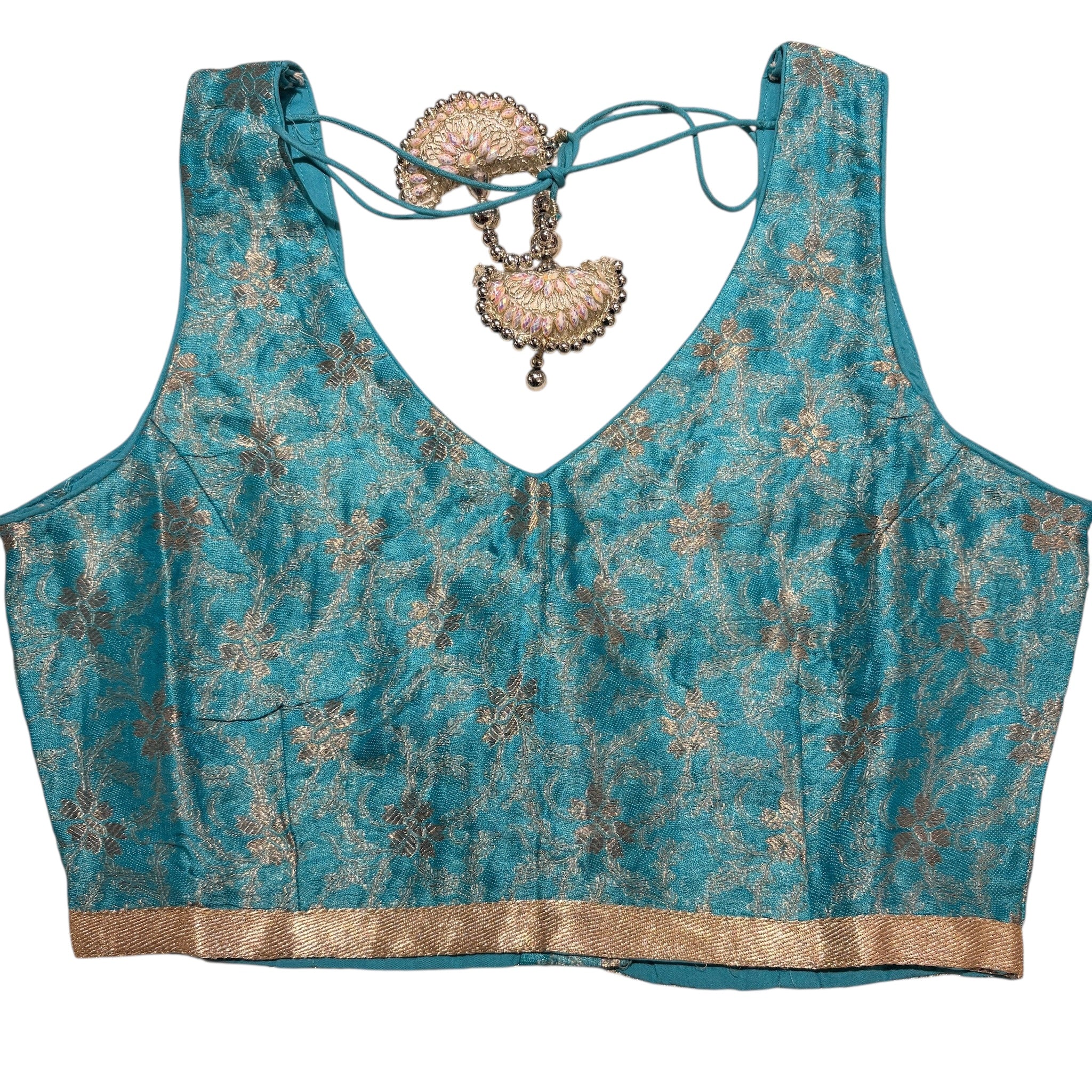Brocade & Embroidered Saree Blouses-25-Size 32