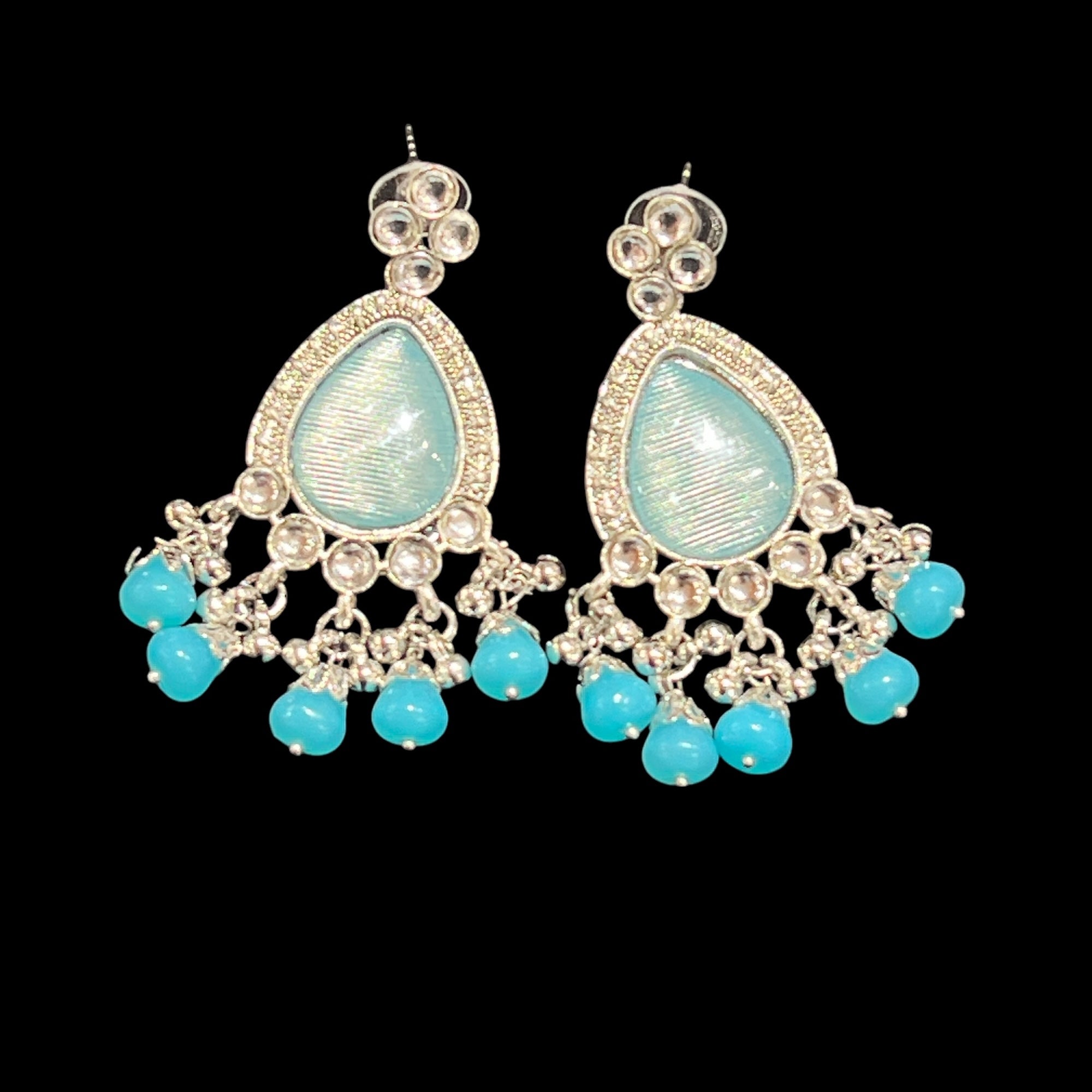 Aqua Drop Earrings