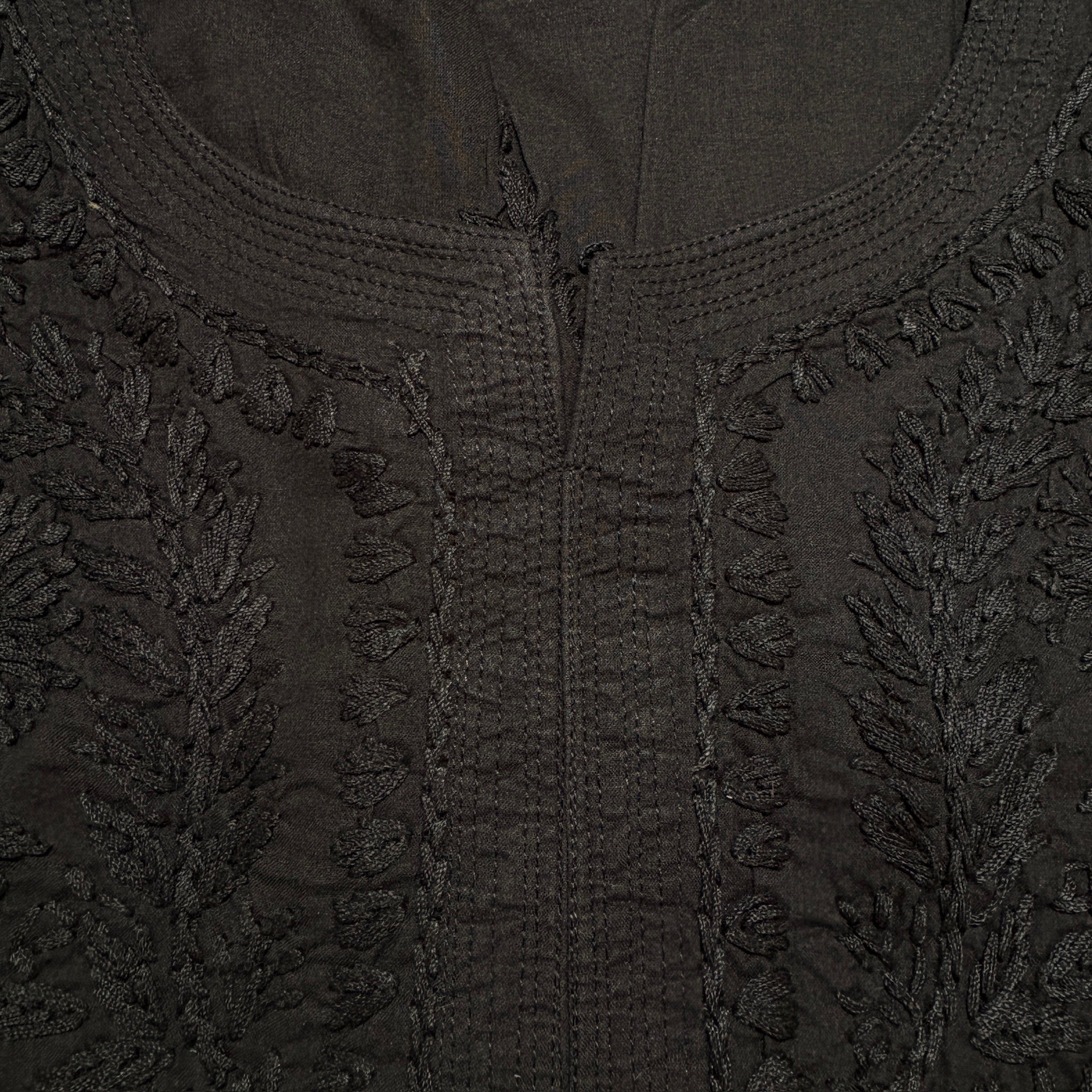 MA Short Embroidered Cotton Kurti-Size 38