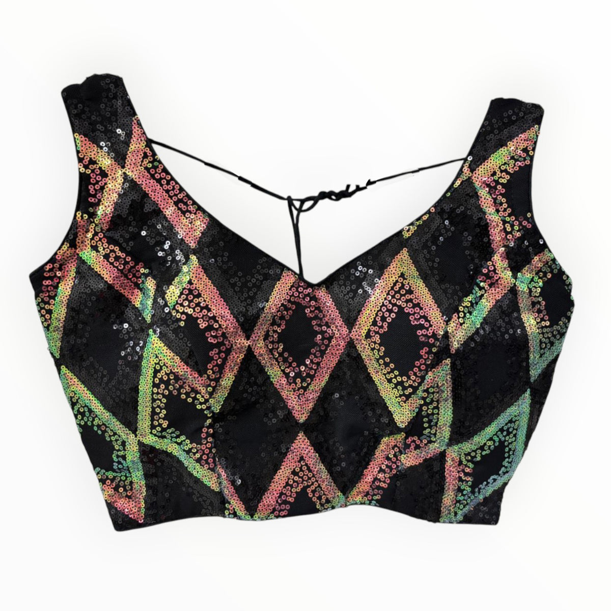 Black Sequin Blouses-Size 32- Various - Vintage India NYC