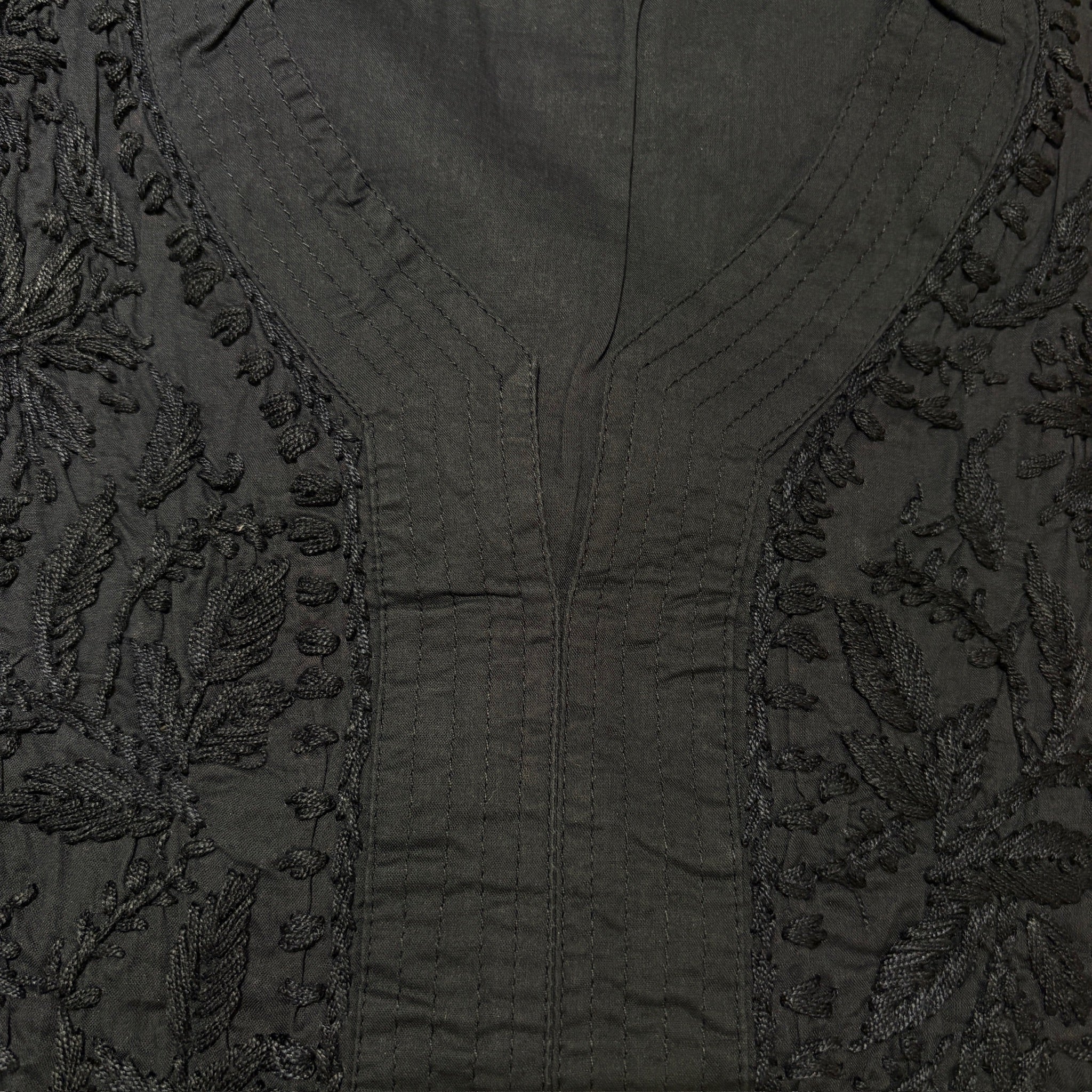 MA Short Embroidered Cotton Kurti-Size 34