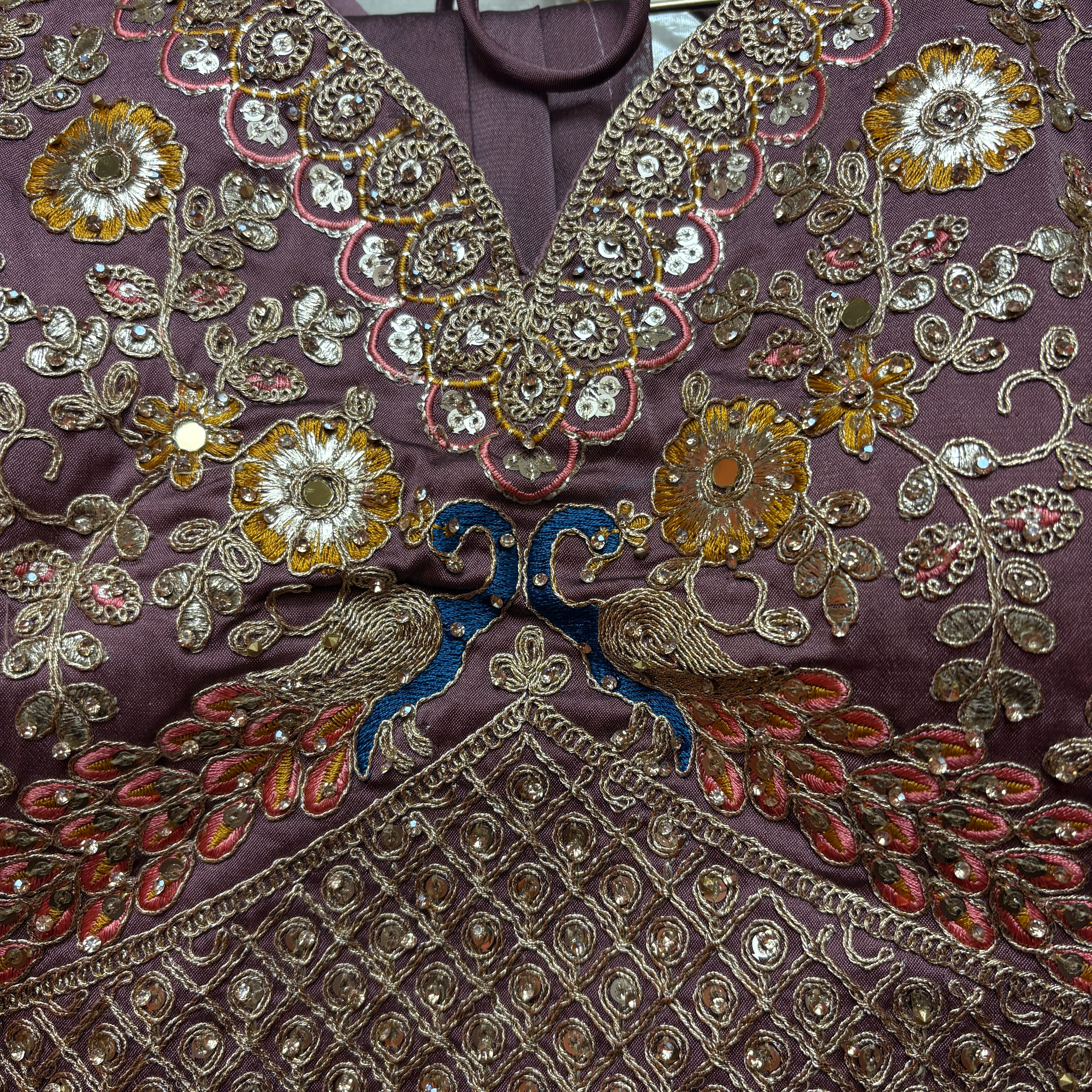 Q Floral Embroidered Lehenga Sets-2 Colors - Vintage India NYC