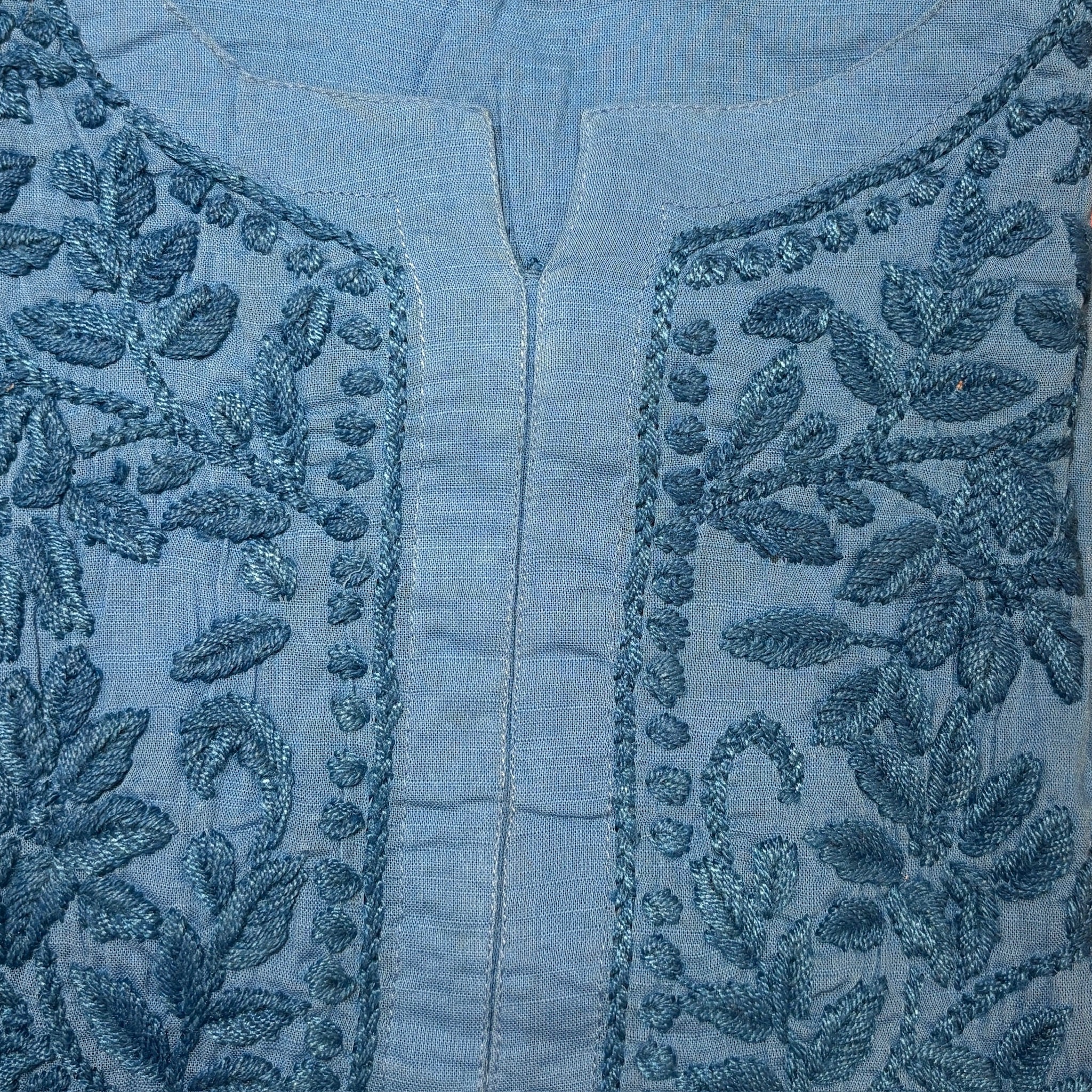 MA Short Embroidered Cotton Kurti-Size 34