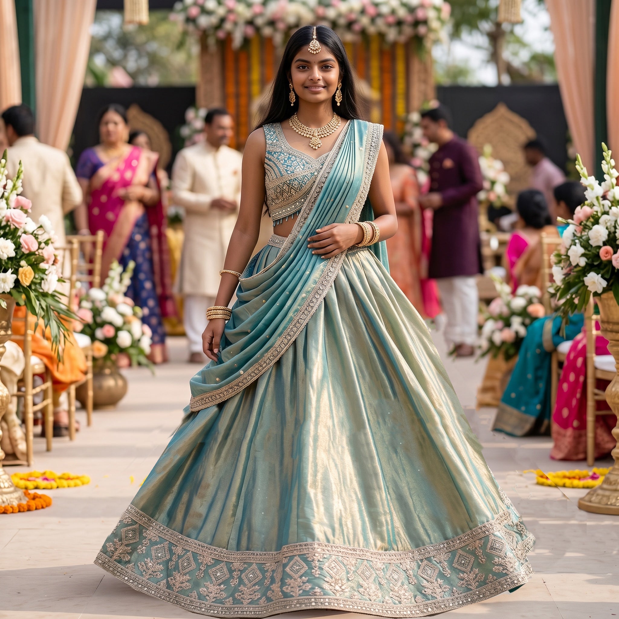 Fandy Silk Lehenga Sets-Colors