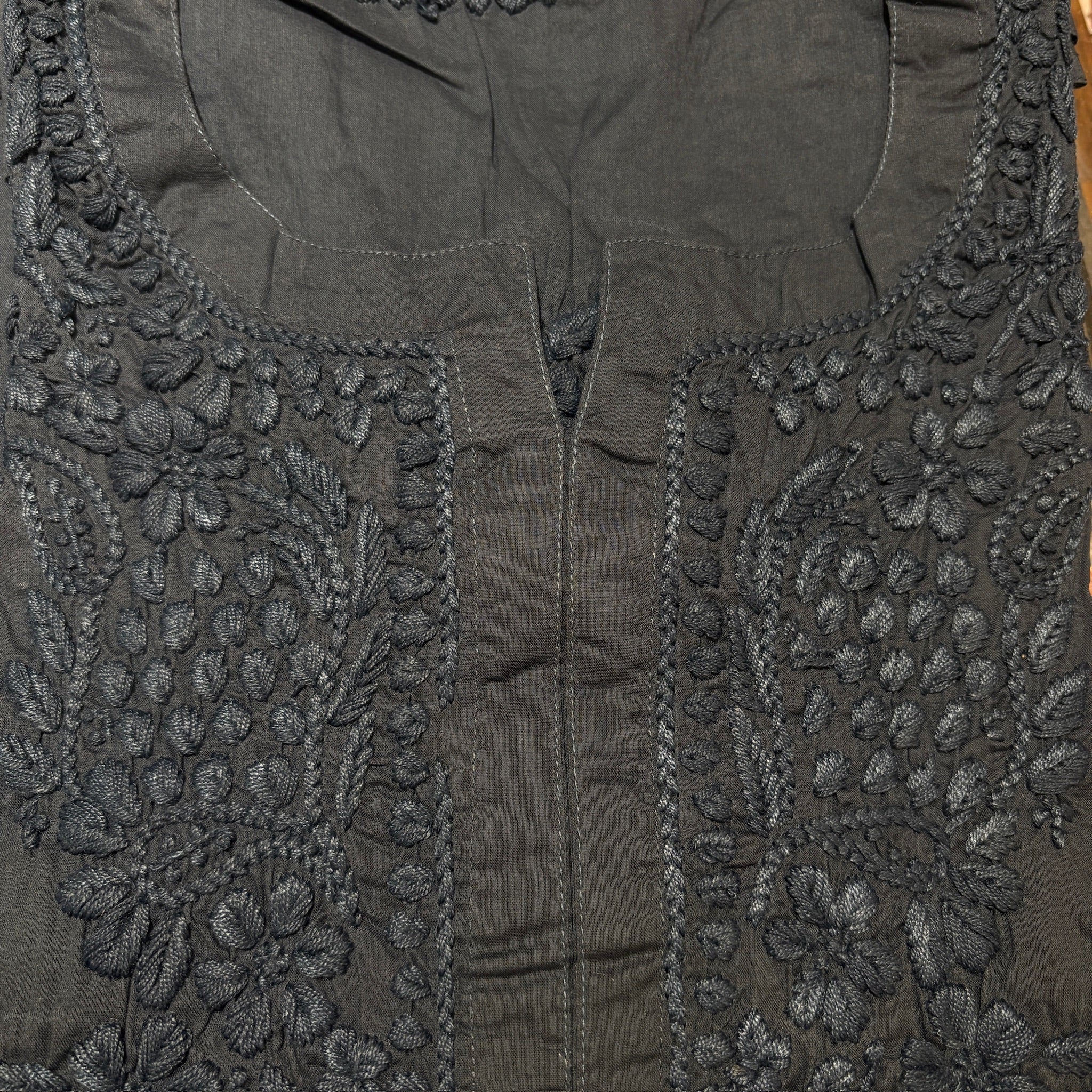 MA Short Embroidered Cotton Kurti-Size 34