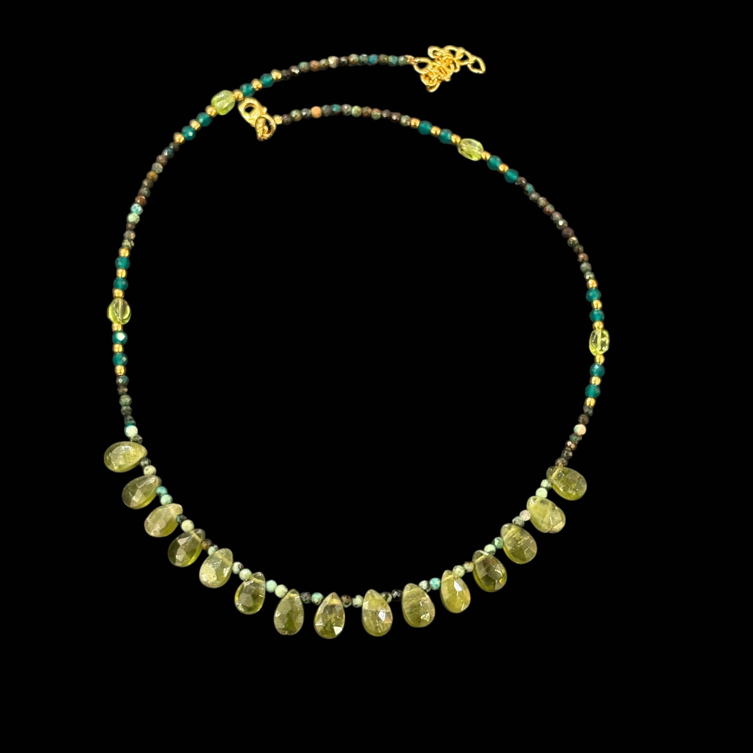 MK Semi Precious Stone Chokers-Colors - Vintage India NYC