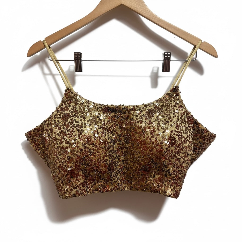 Copper Gold Lehenga Set - Vintage India NYC