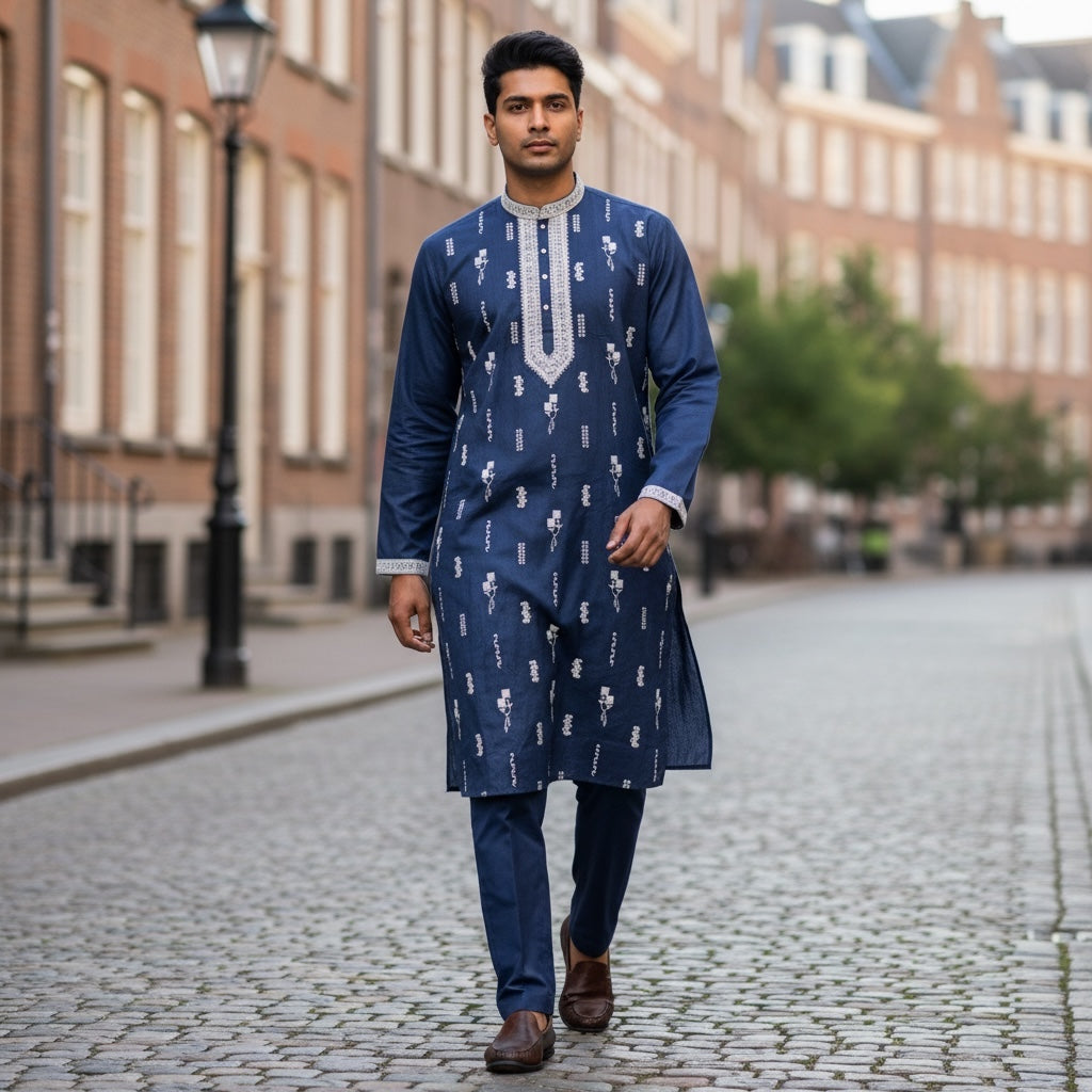 DT Neckwork Butti  Kurta-3 Colors