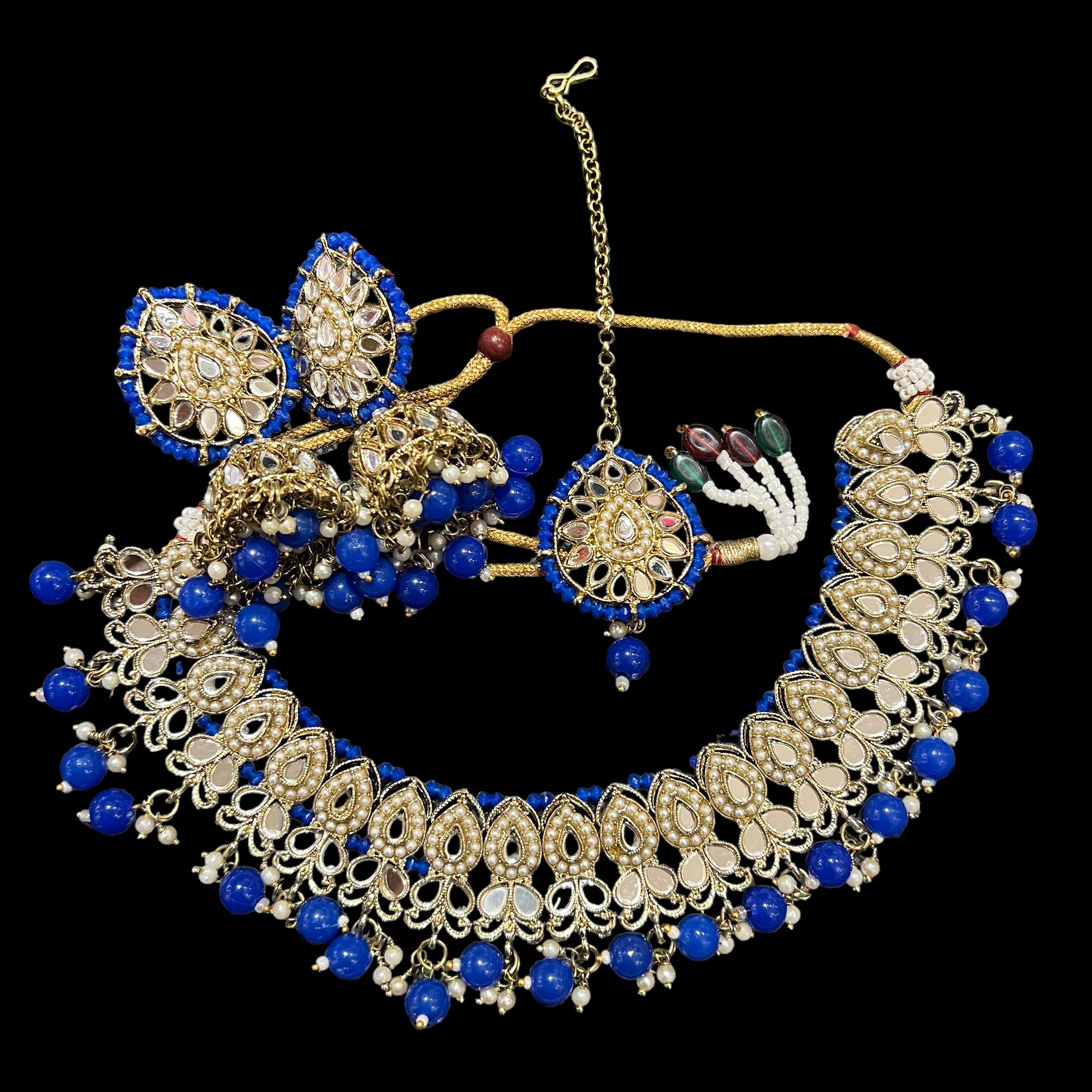 DT Jhumka Necklace Sets 3 - Vintage India NYC