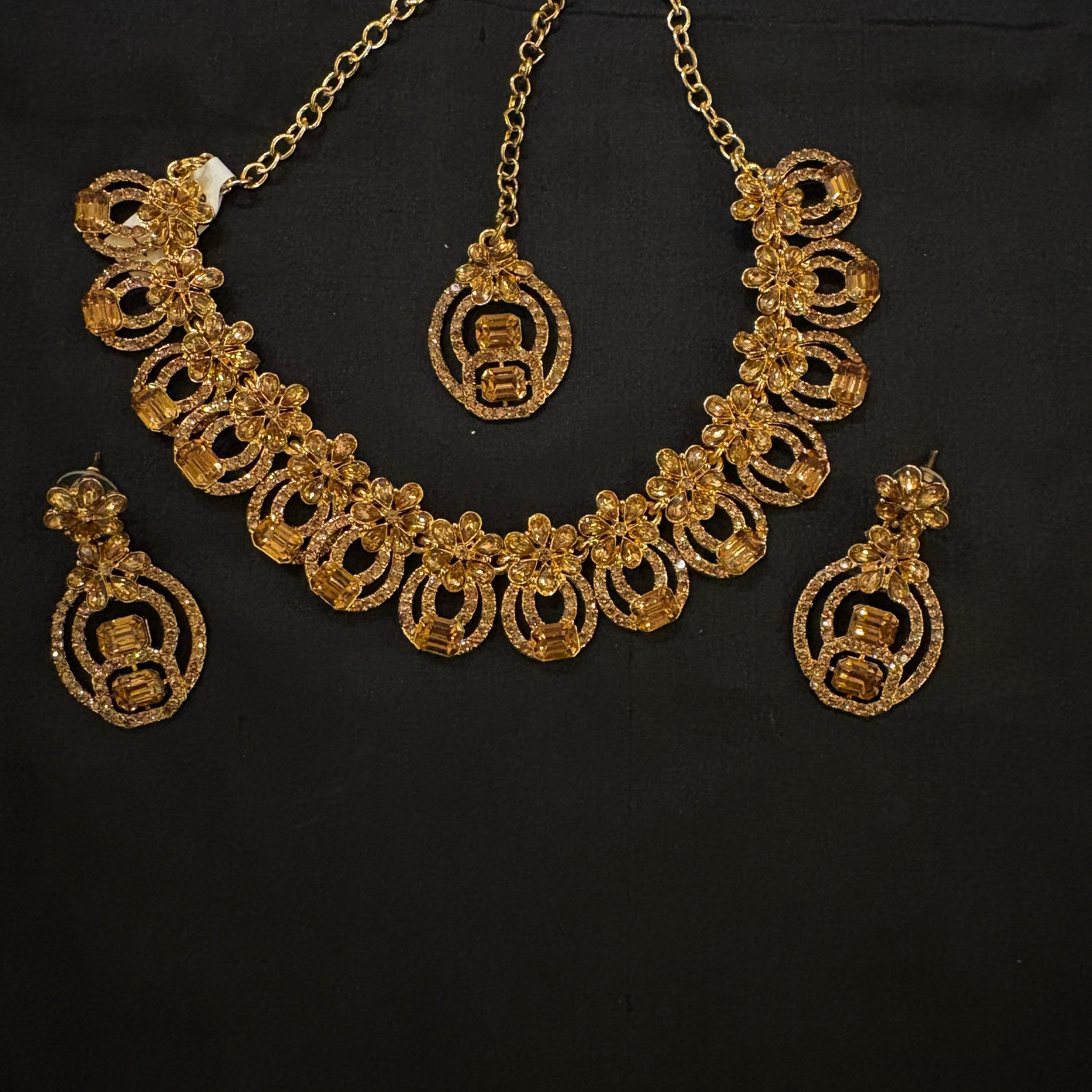 Gold Necklace Set Collection 165-Various