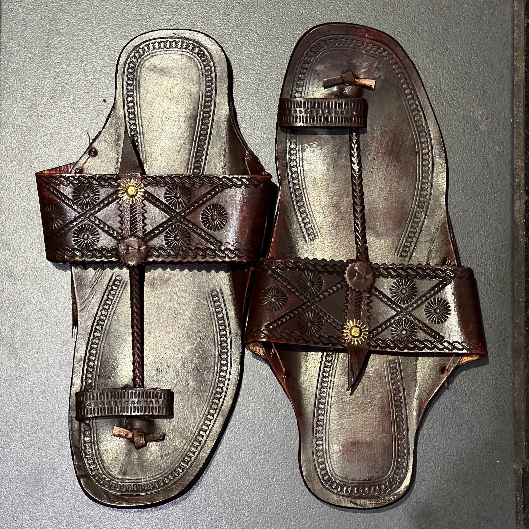 Dark Brown Handmade Indian Sandal Kolhapuri - Vintage India NYC