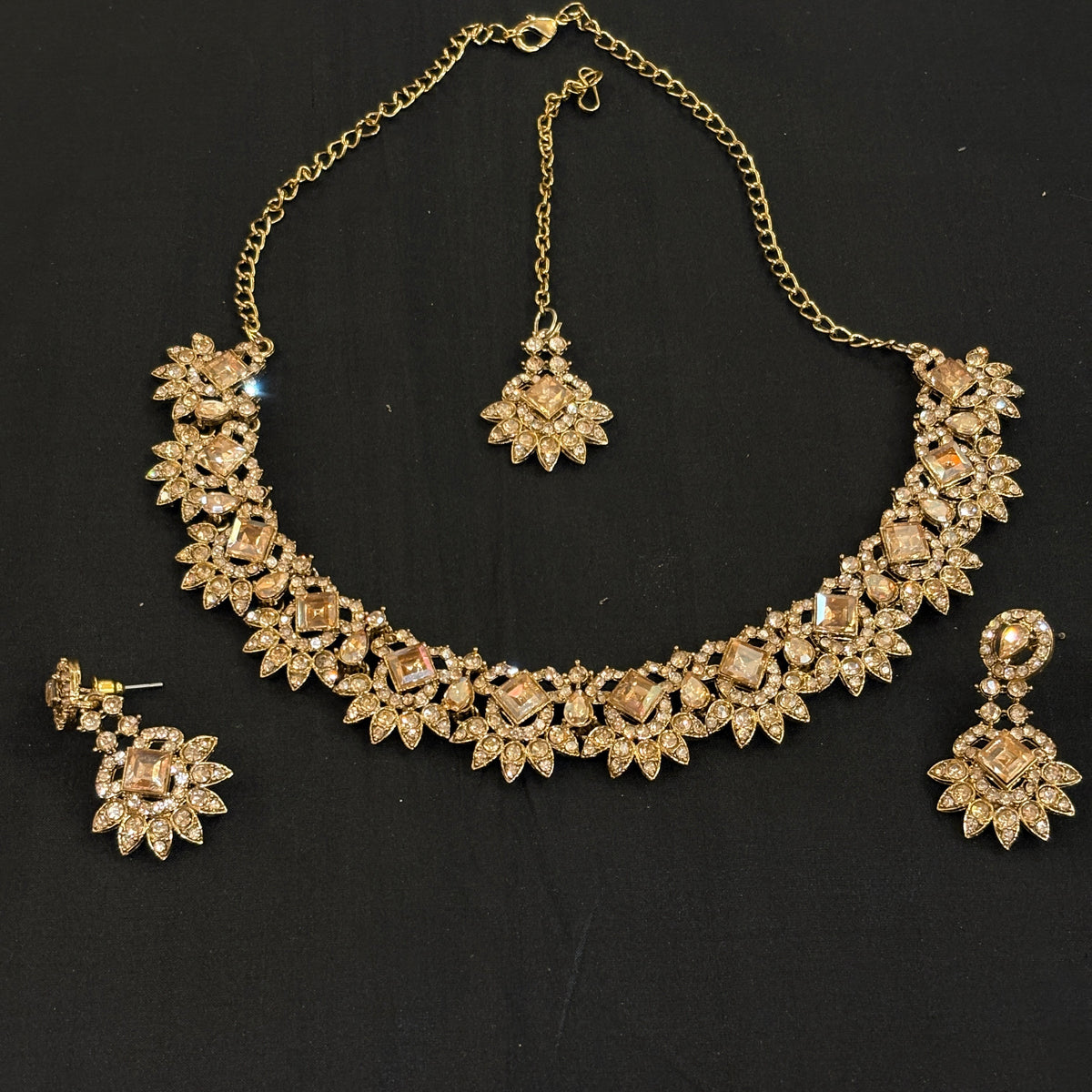 Gold Necklace Set Collection 2- 165-Various - Vintage India NYC