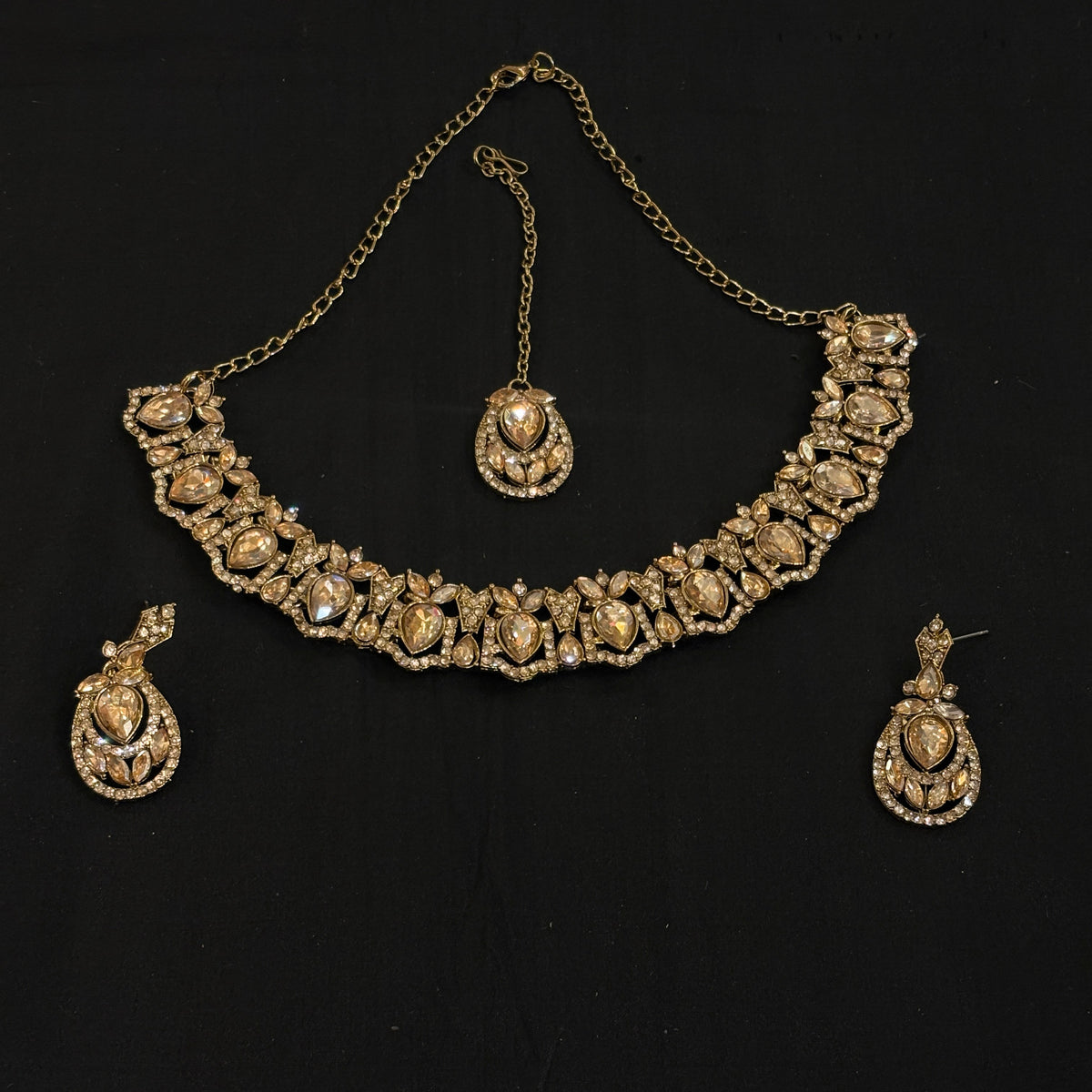 Gold Necklace Set Collection 2- 165-Various - Vintage India NYC