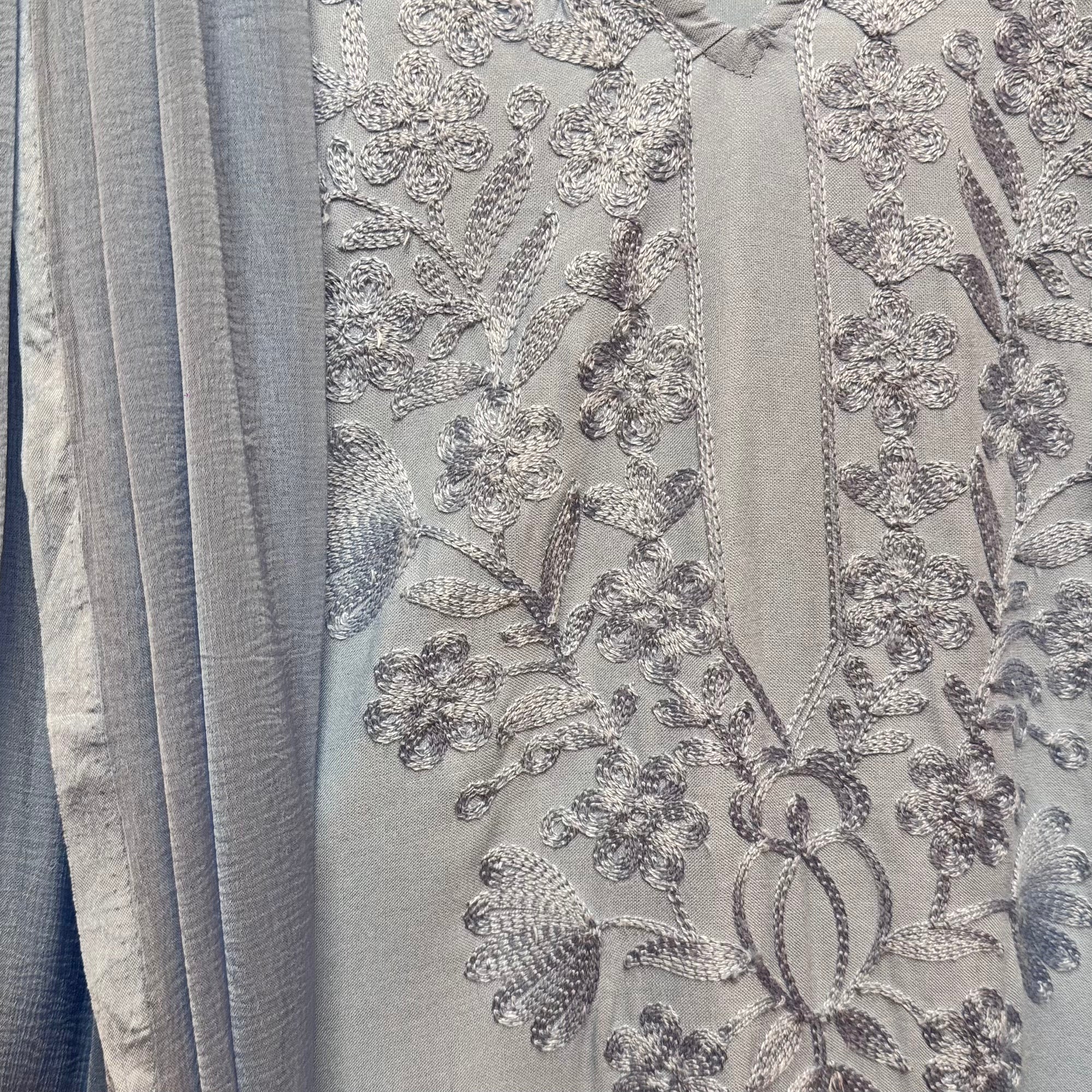Dusty Blue Kurta Set - Vintage India NYC