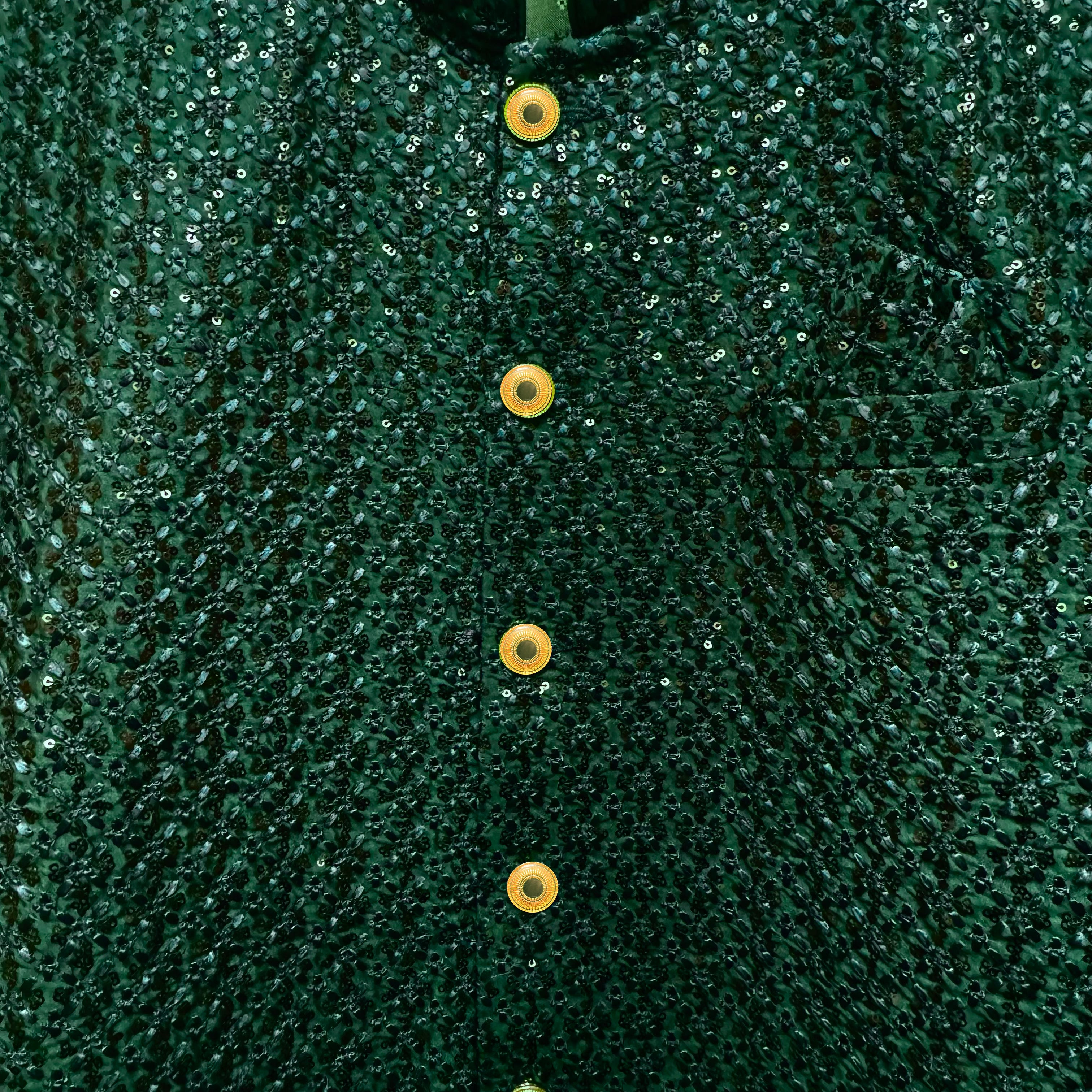 Emerald Lucknowi Heavy Embroidered Sherwani