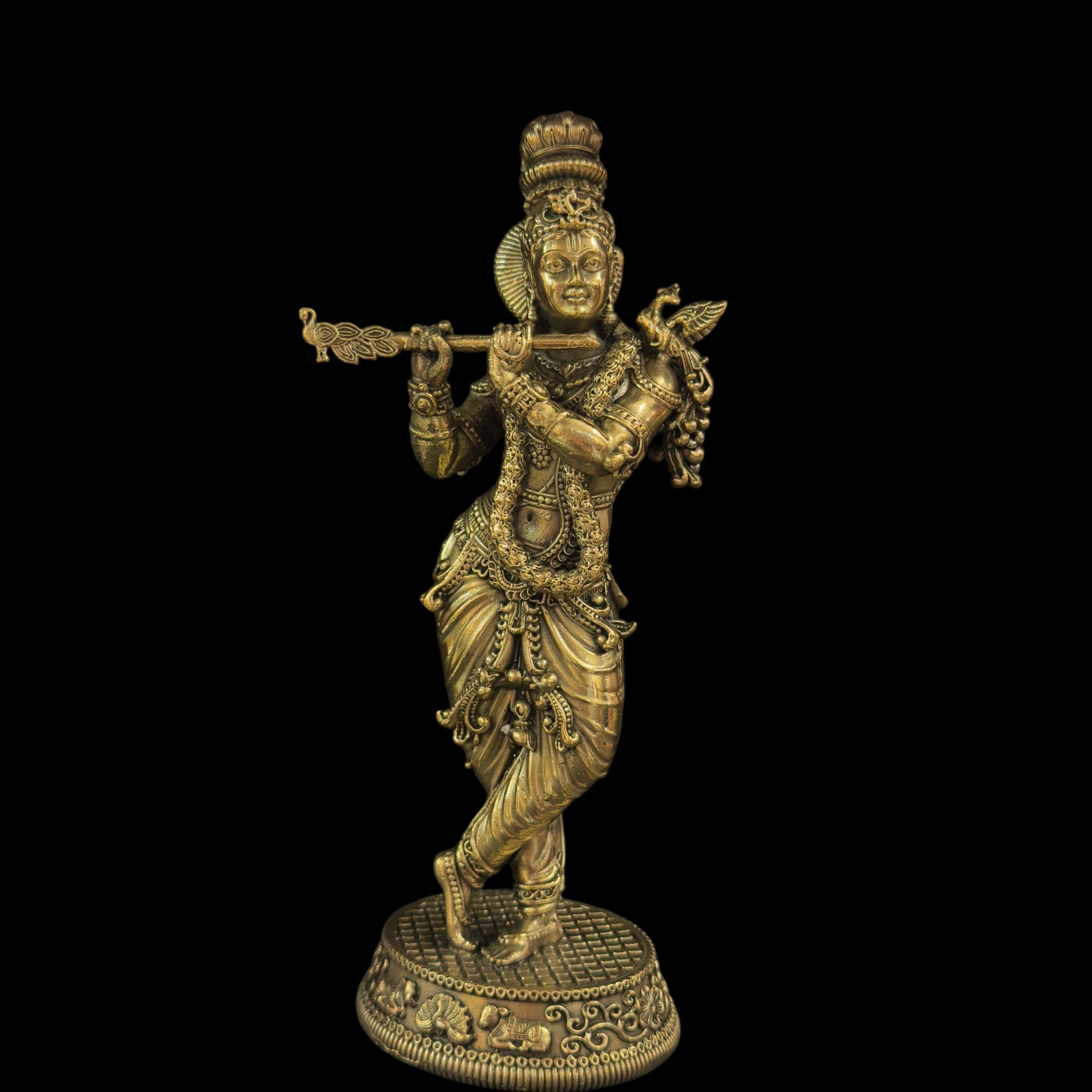 GM Fine Brass Krishna 238 6 in