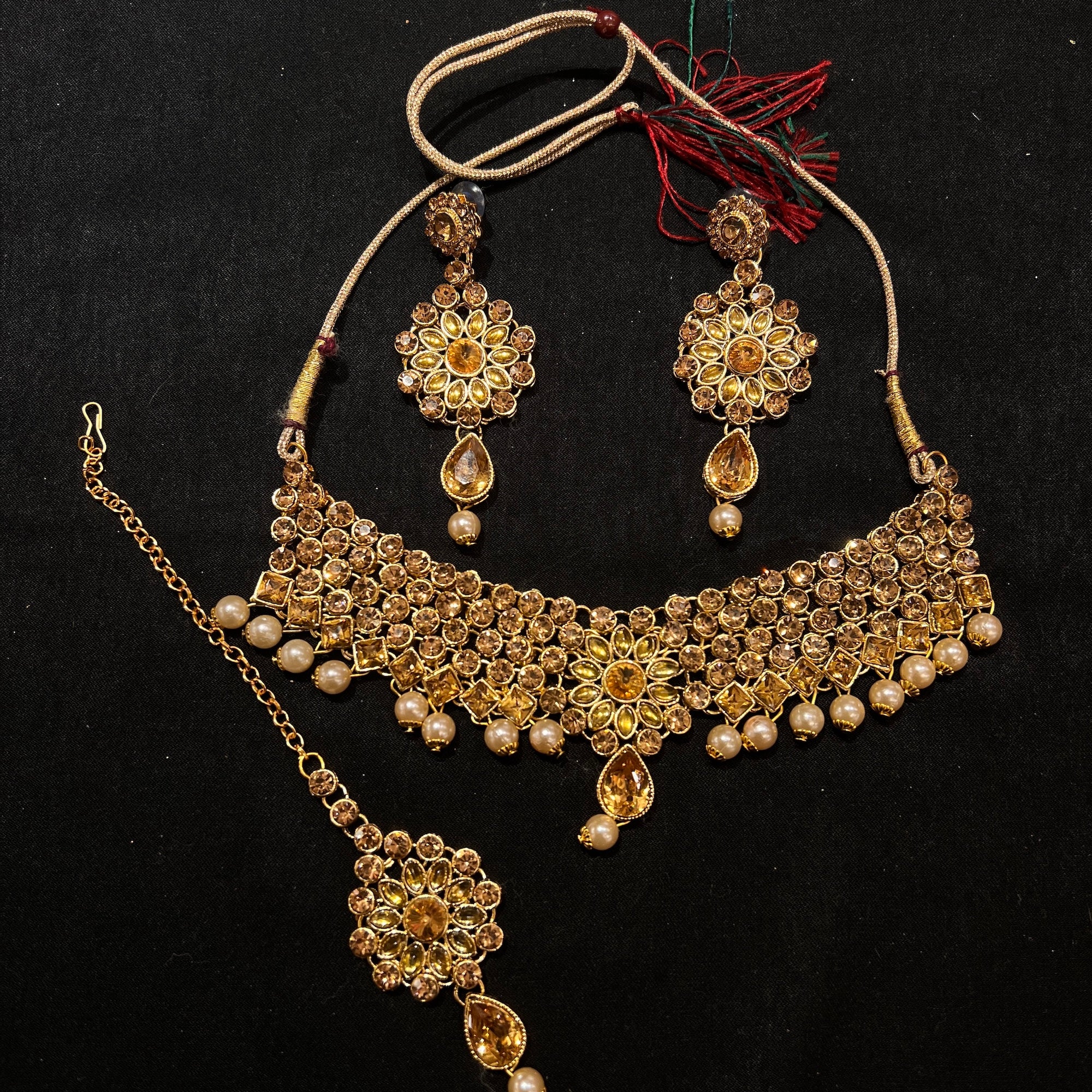 Gold Stone Necklace Set Collection-Various