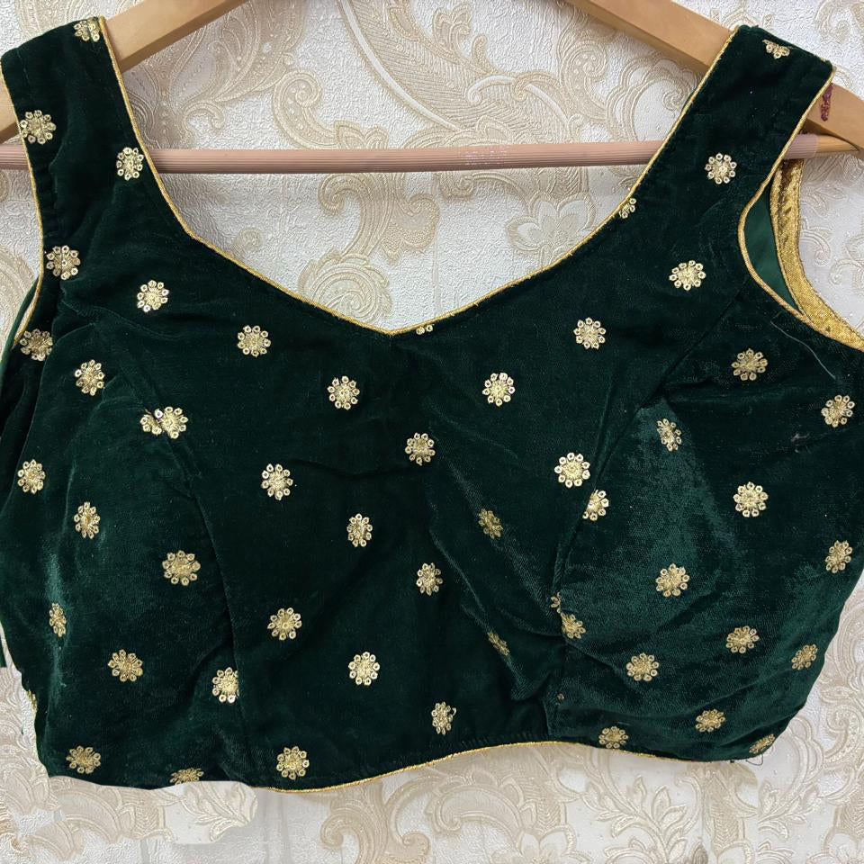 Velvet Flower Blouse-Size 32- Colors