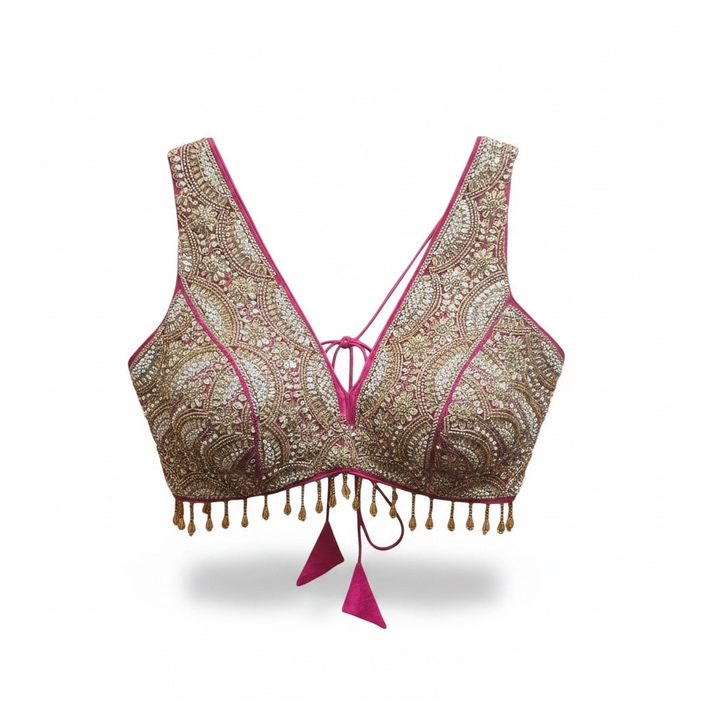 Heavy Embroidered  Choli Blouse-Colors