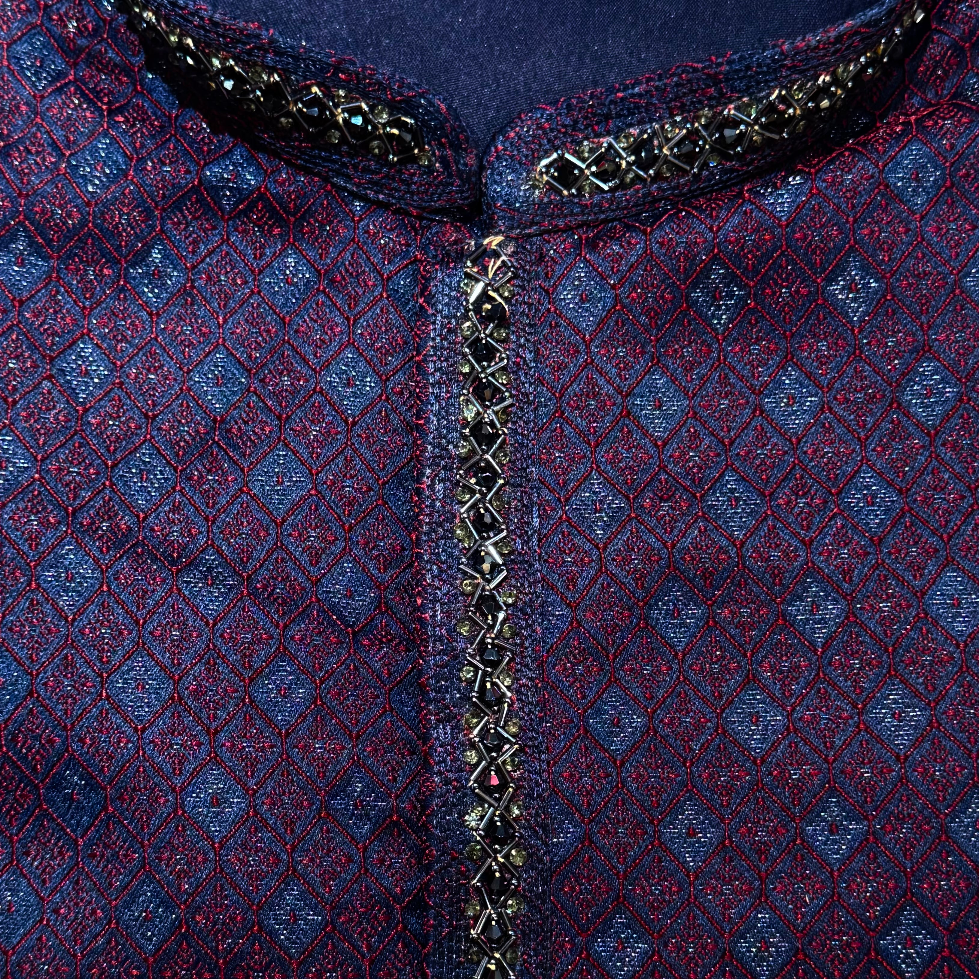 Small Diamond Buta Kurta - Vintage India NYC