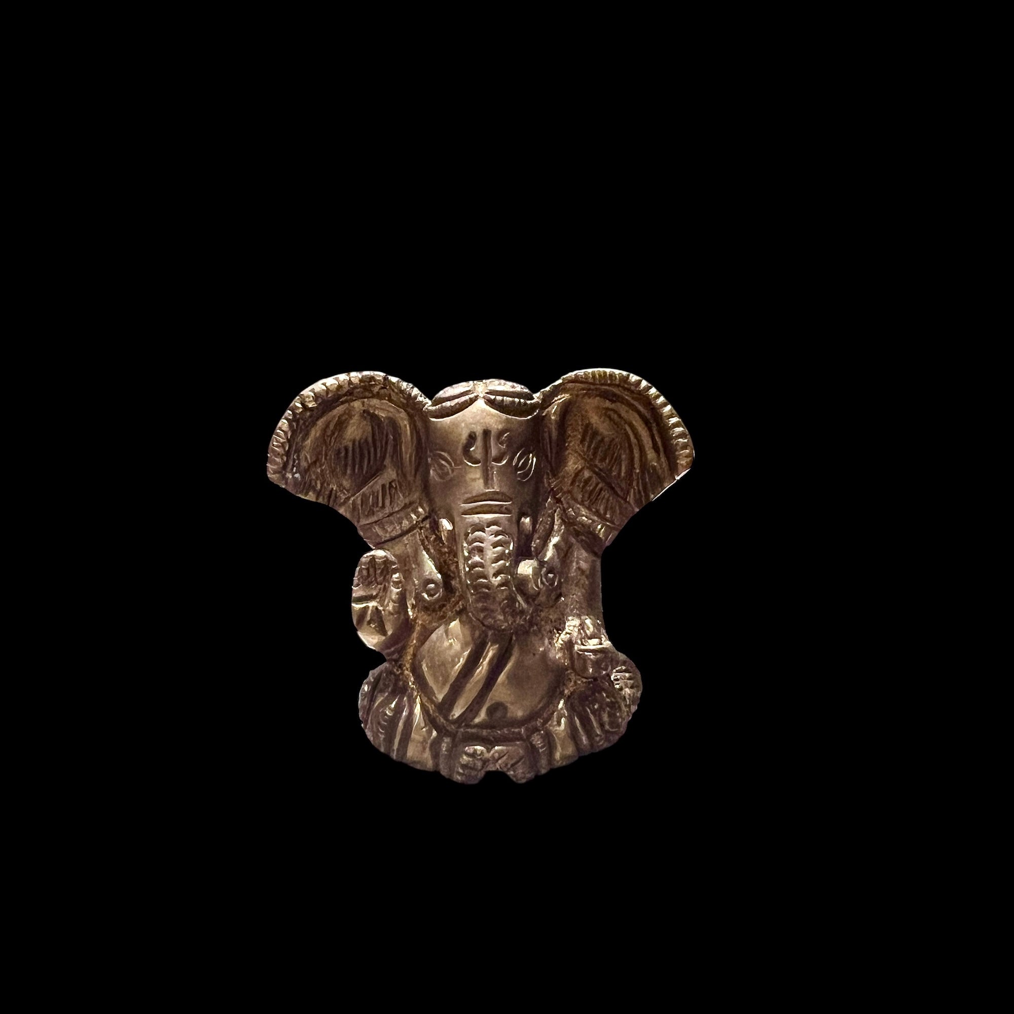 GM Brass Ganesh 164- 2.5in