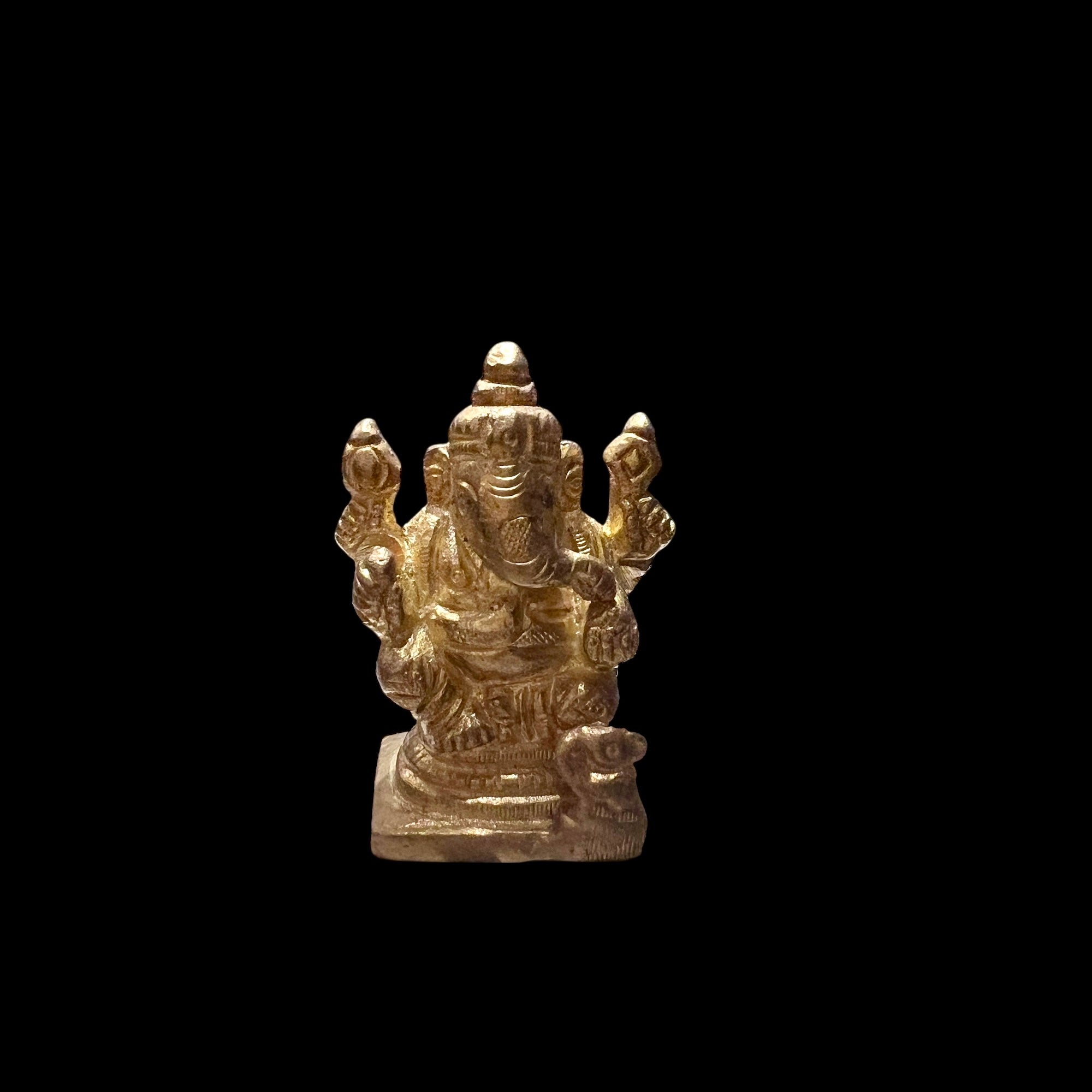 GM Brass Ganesh 208- 2.5in