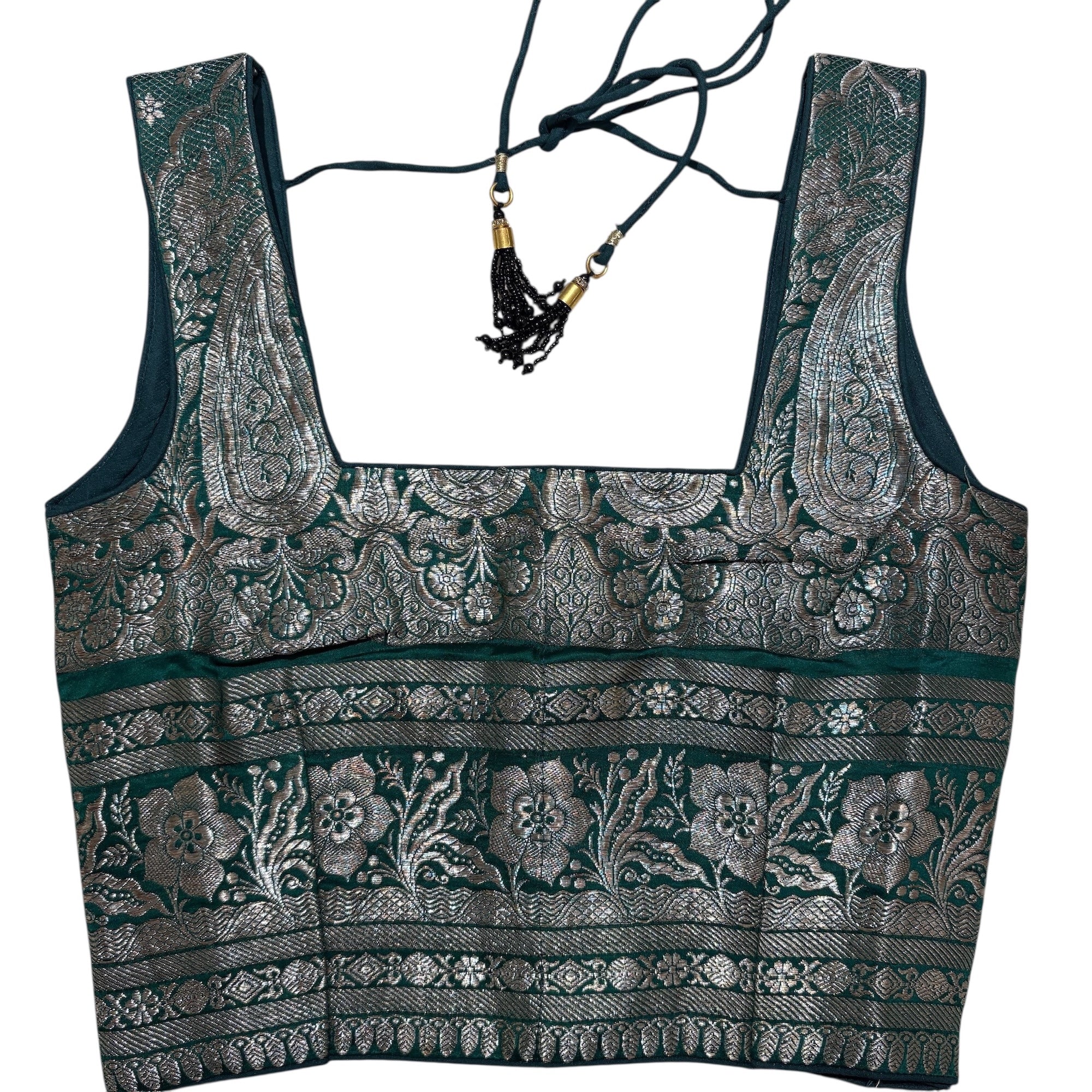 Brocade & Embroidered Saree Blouses 25-Size 28 - Vintage India NYC