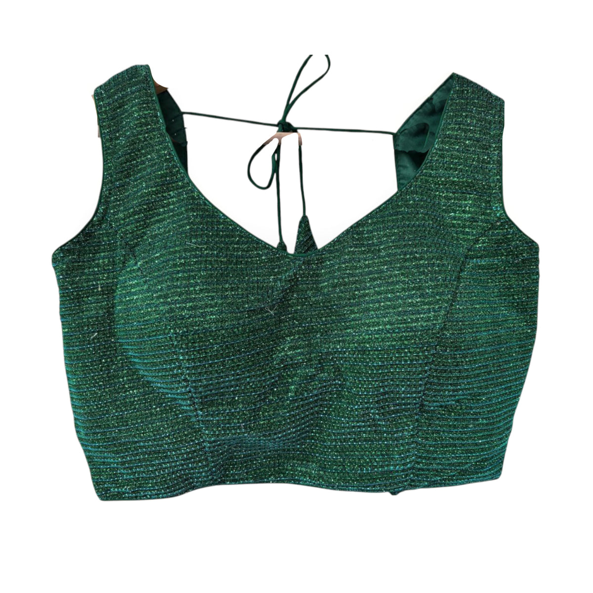 Green Shimmer Choli Blouse-Size 32