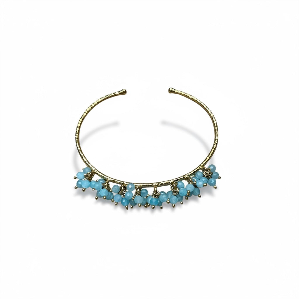 Small Goldplate Gemstone Bracelet