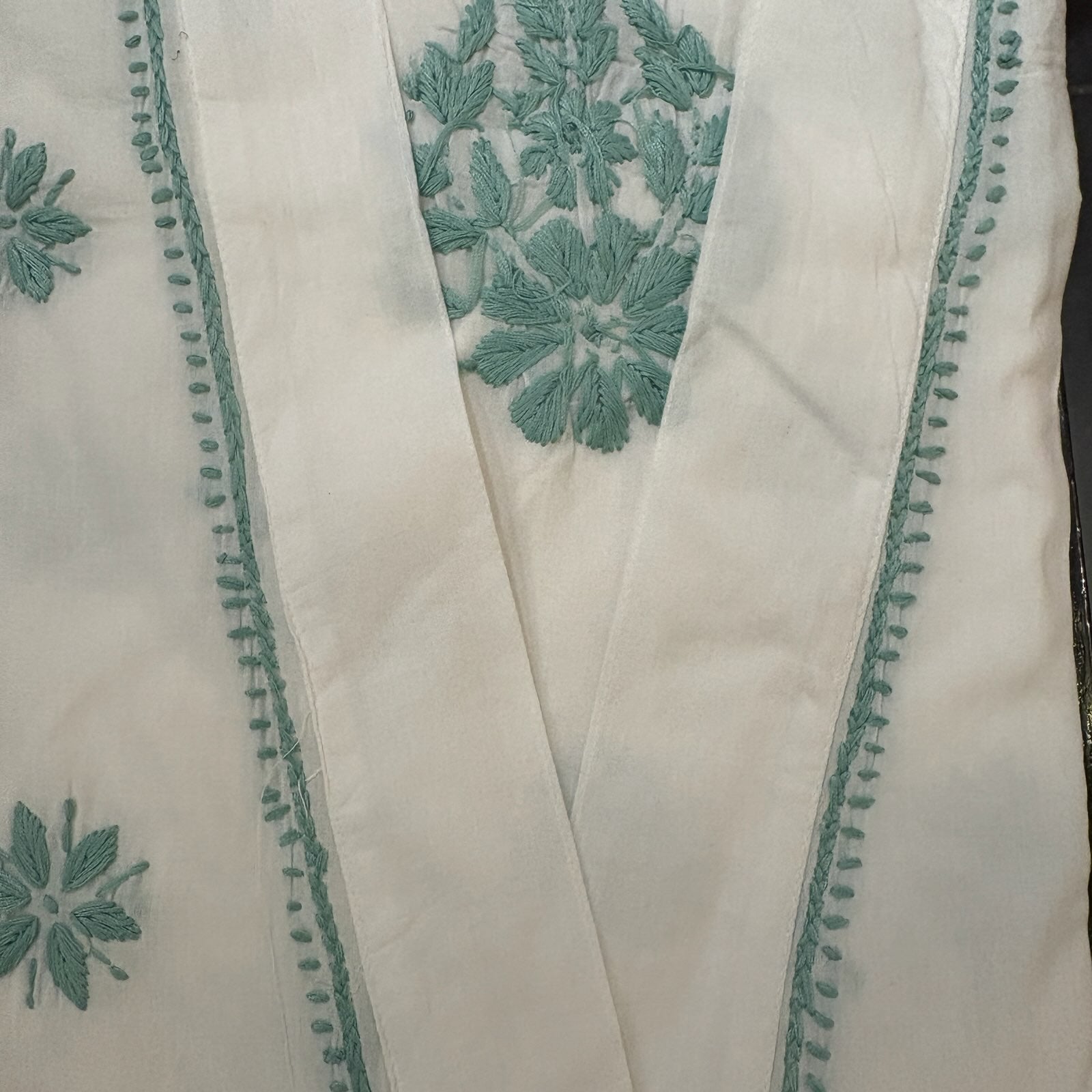 Fine Cotton Embroidered Robe-Colors