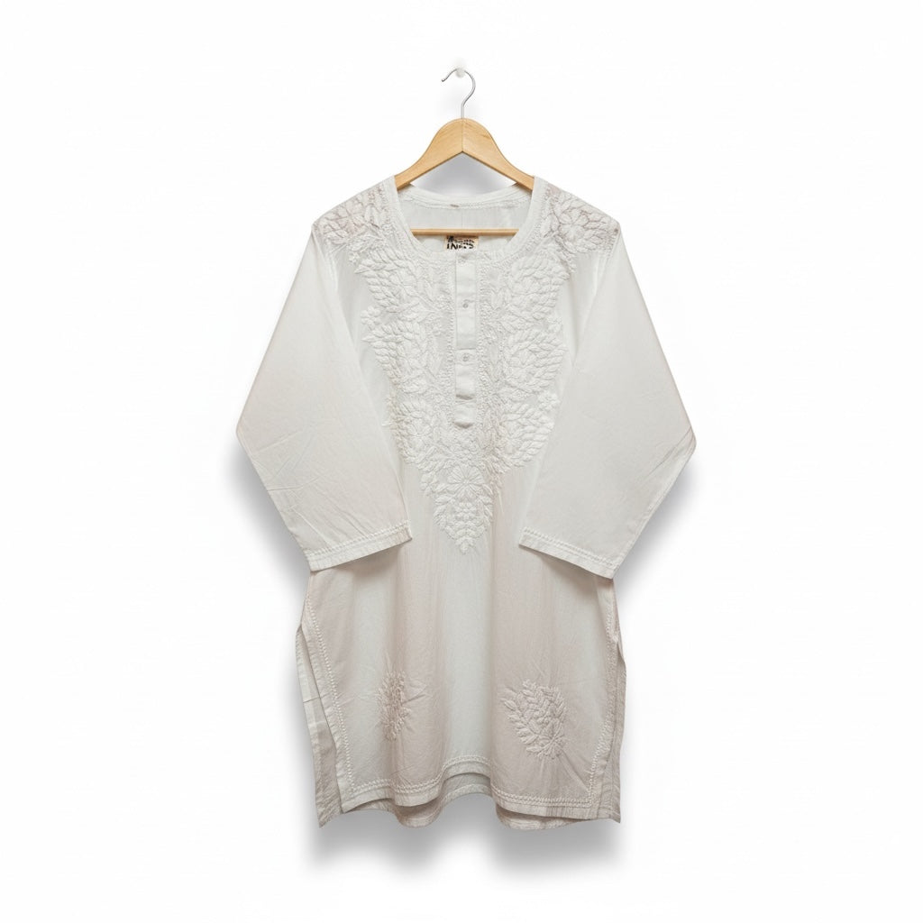 MA Long Embroidered Cotton Tunic Kurtis- 46-50