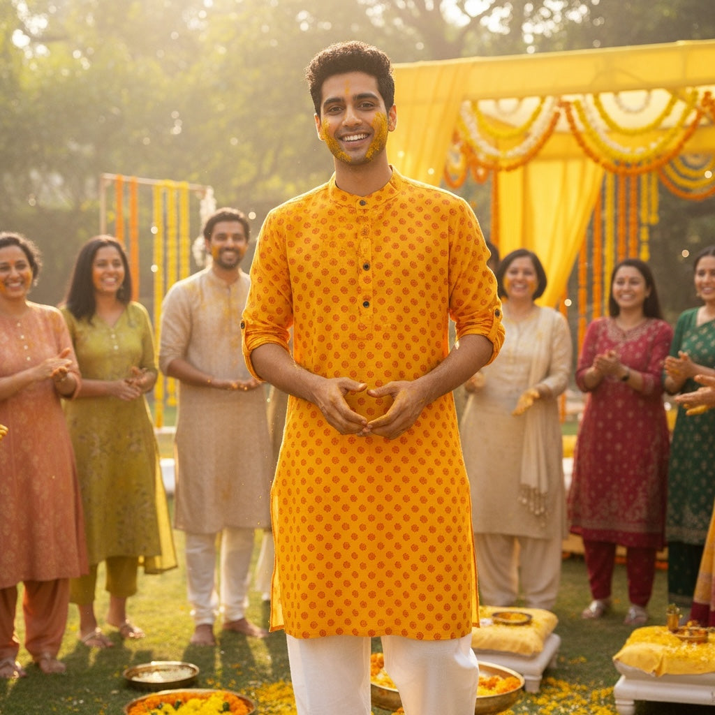 Haldi Cotton Kurtas-3 Styles