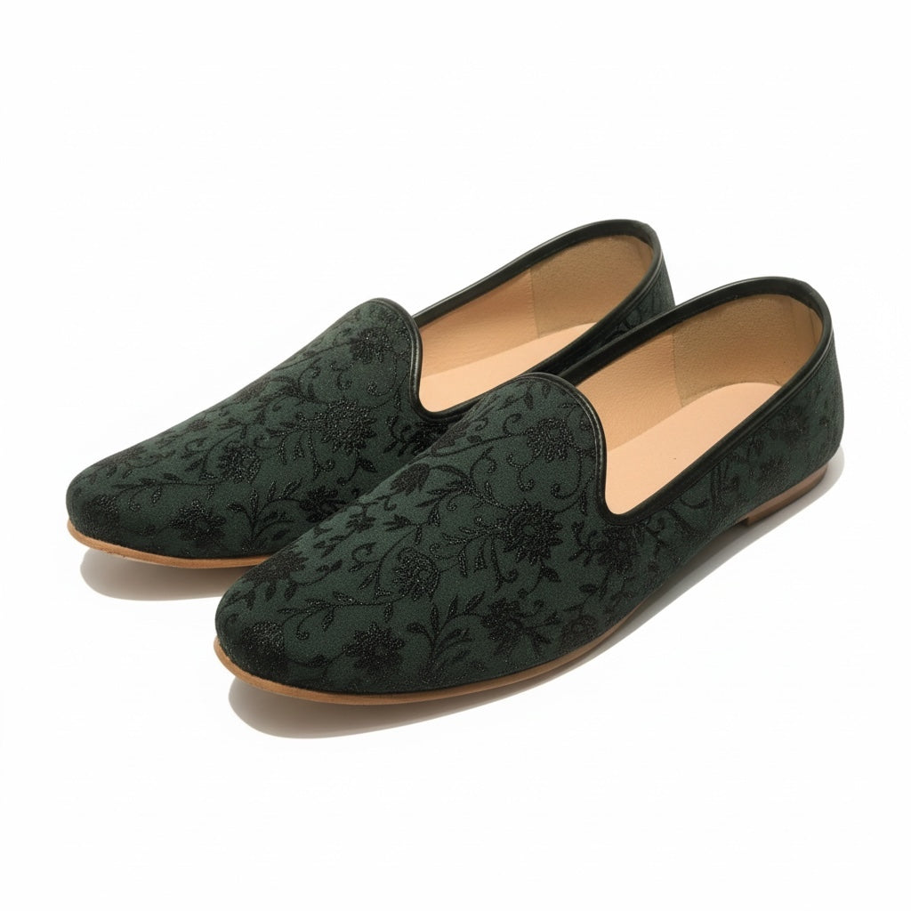 Forest Floral Loafer - Vintage India NYC