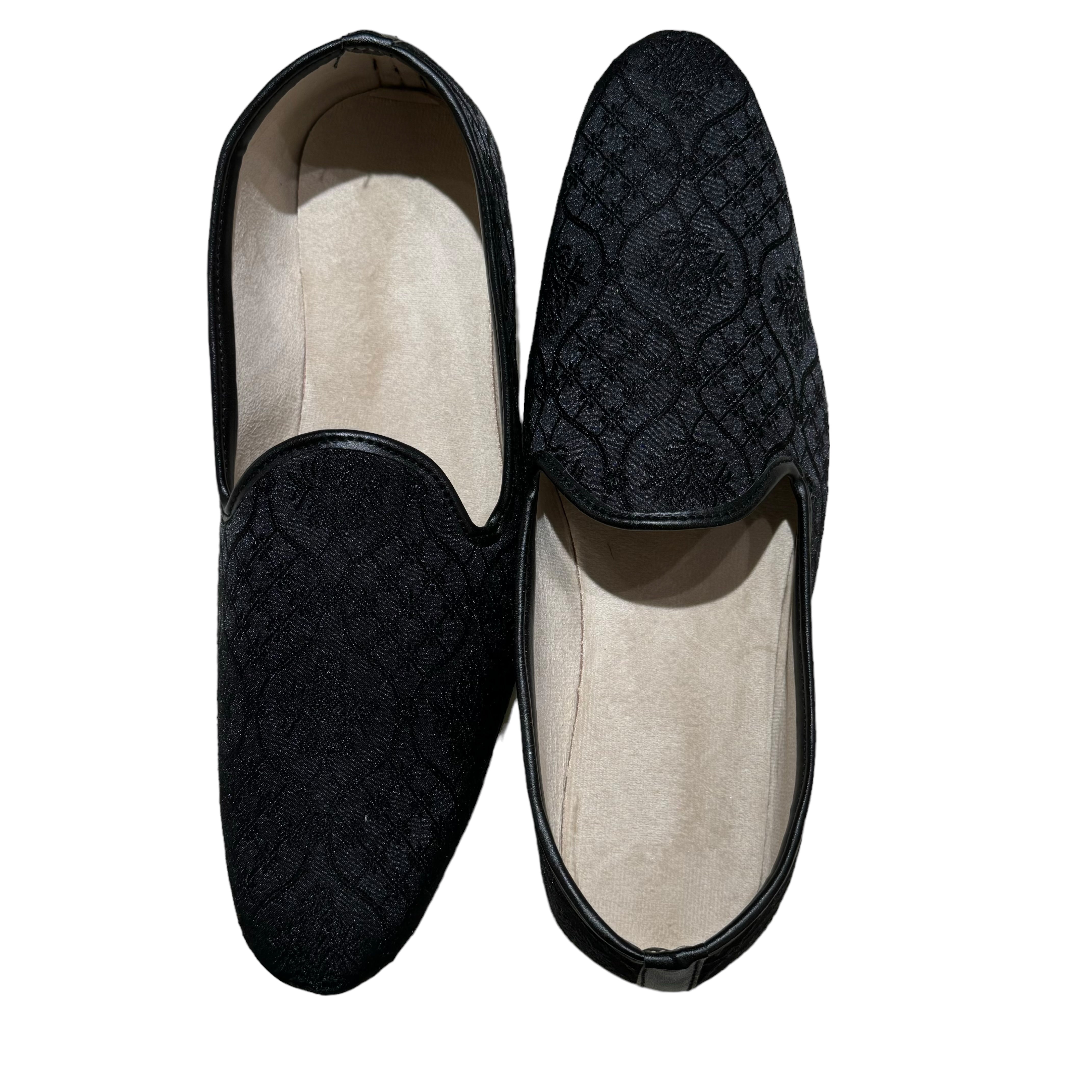 Black Ogee Jacquard Loafer