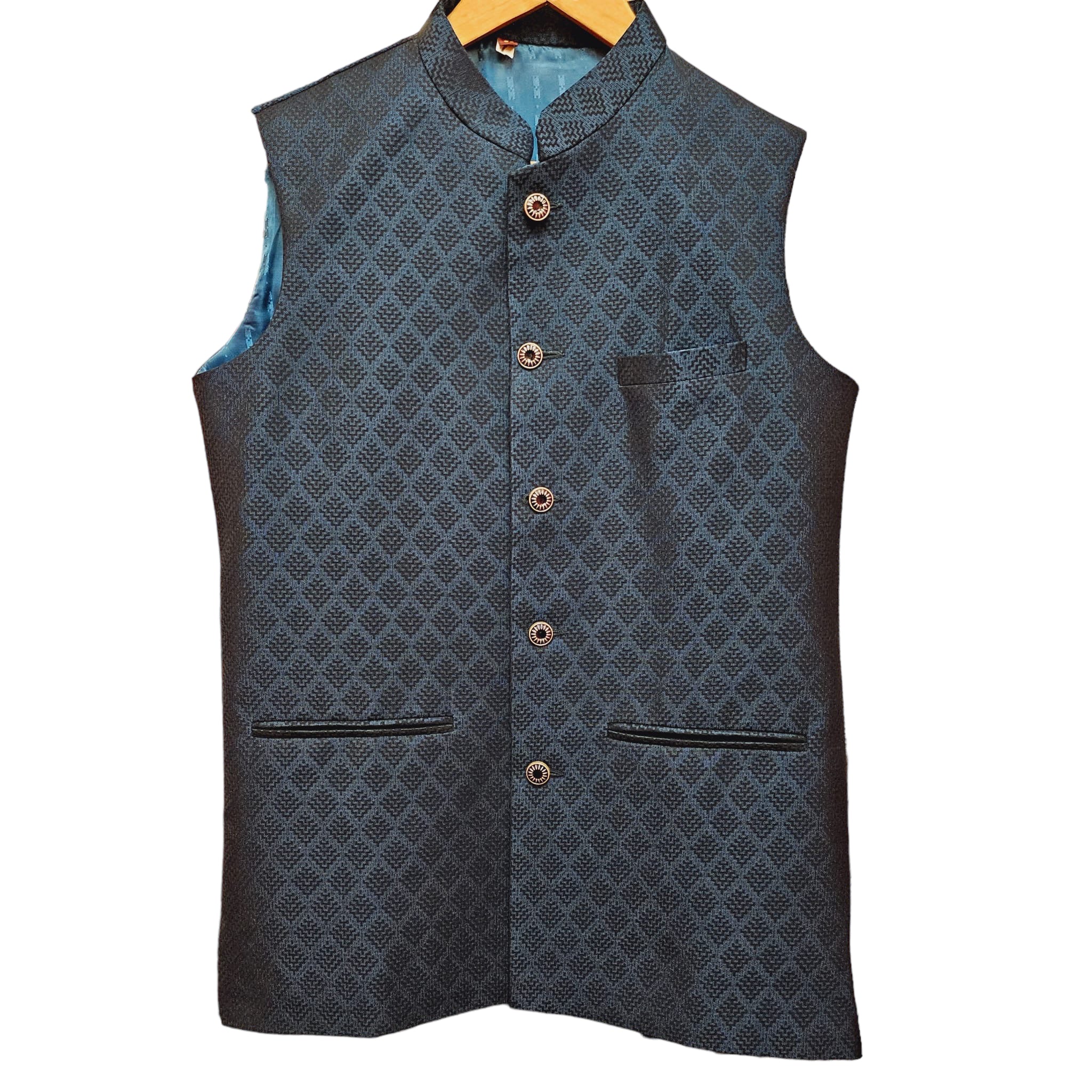 YD Diamond Tile Vest-2 Colors - Vintage India NYC