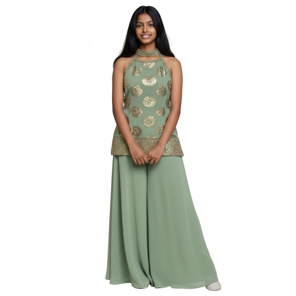Pastel Kurta Palazzo Set -3 Colors