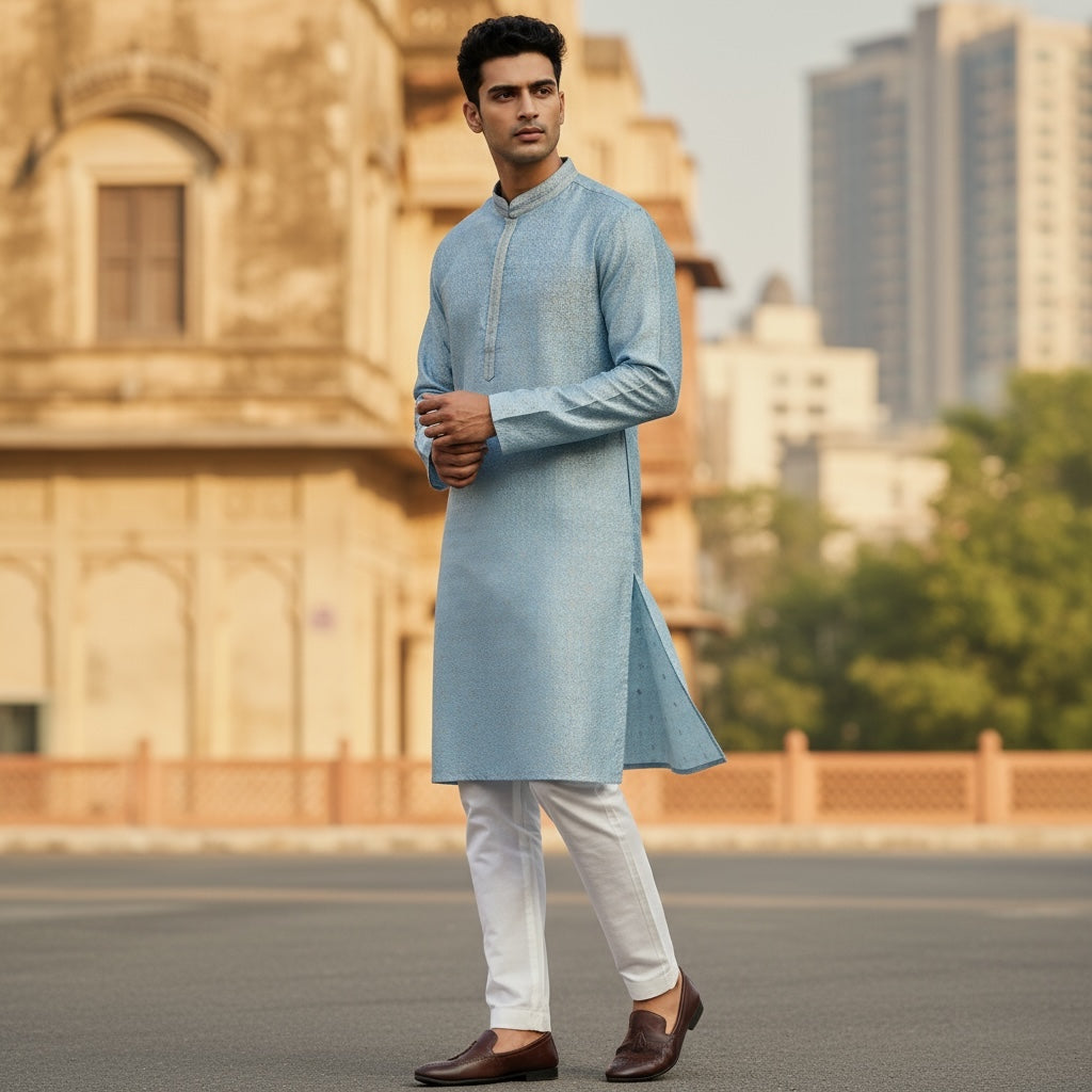 Mughal Tile Kurta-Colors - Vintage India NYC